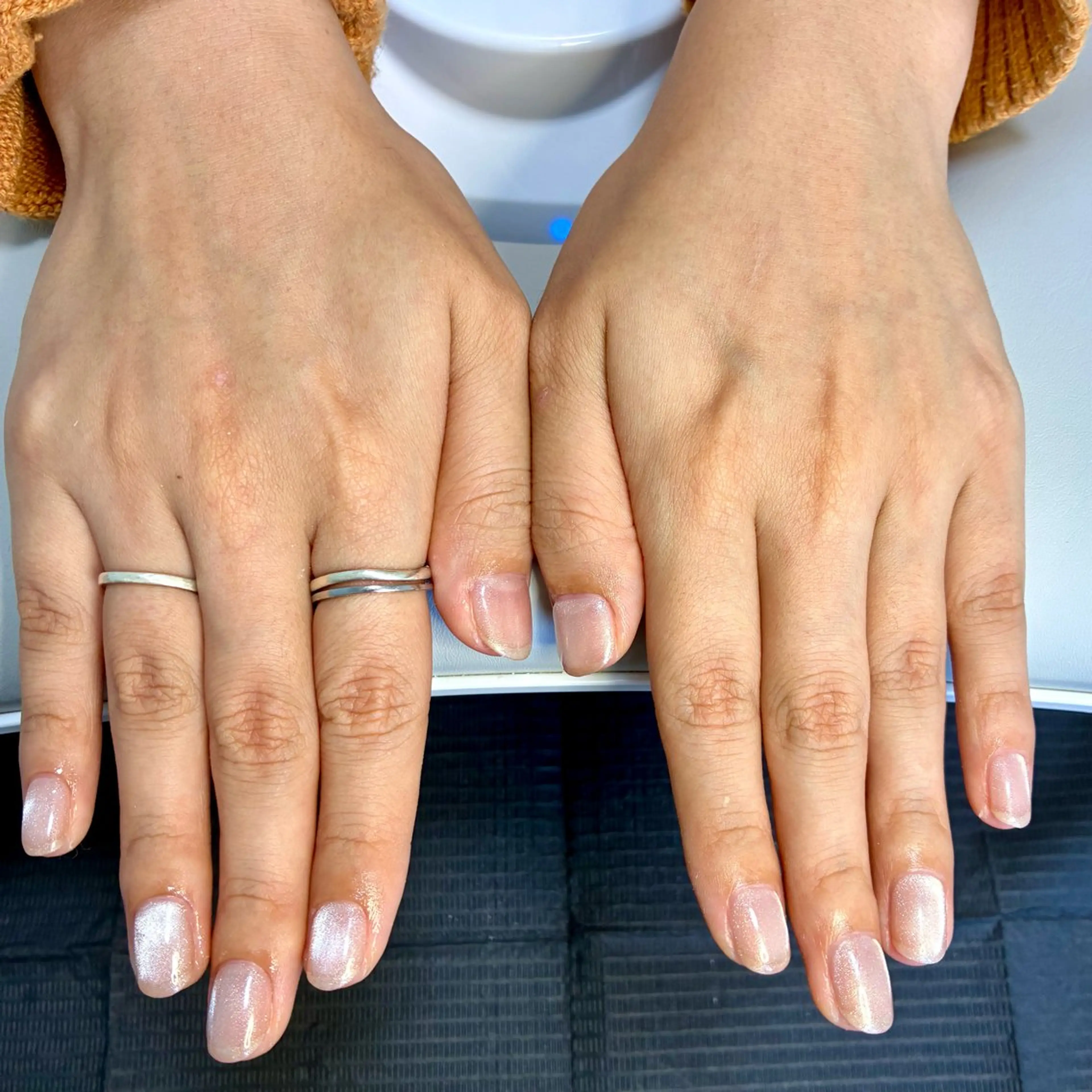 ネイル キラキラネイル ワンカラーネイル Non-nail ひとみのネイルデザイン