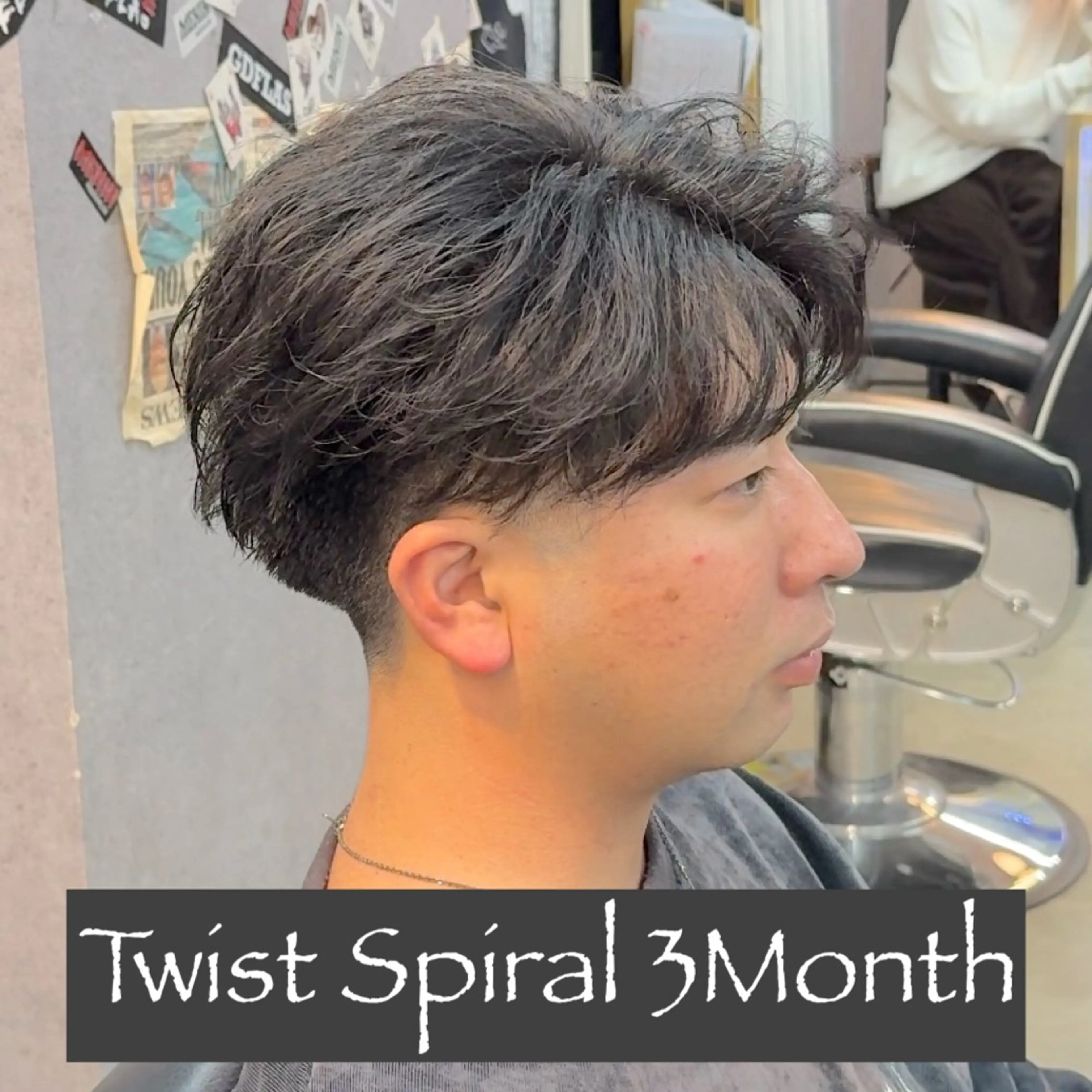 ショート パーマ ヘアアレンジ メンズ MENIN メンズ サロン　望月　涼太のヘアスタイル