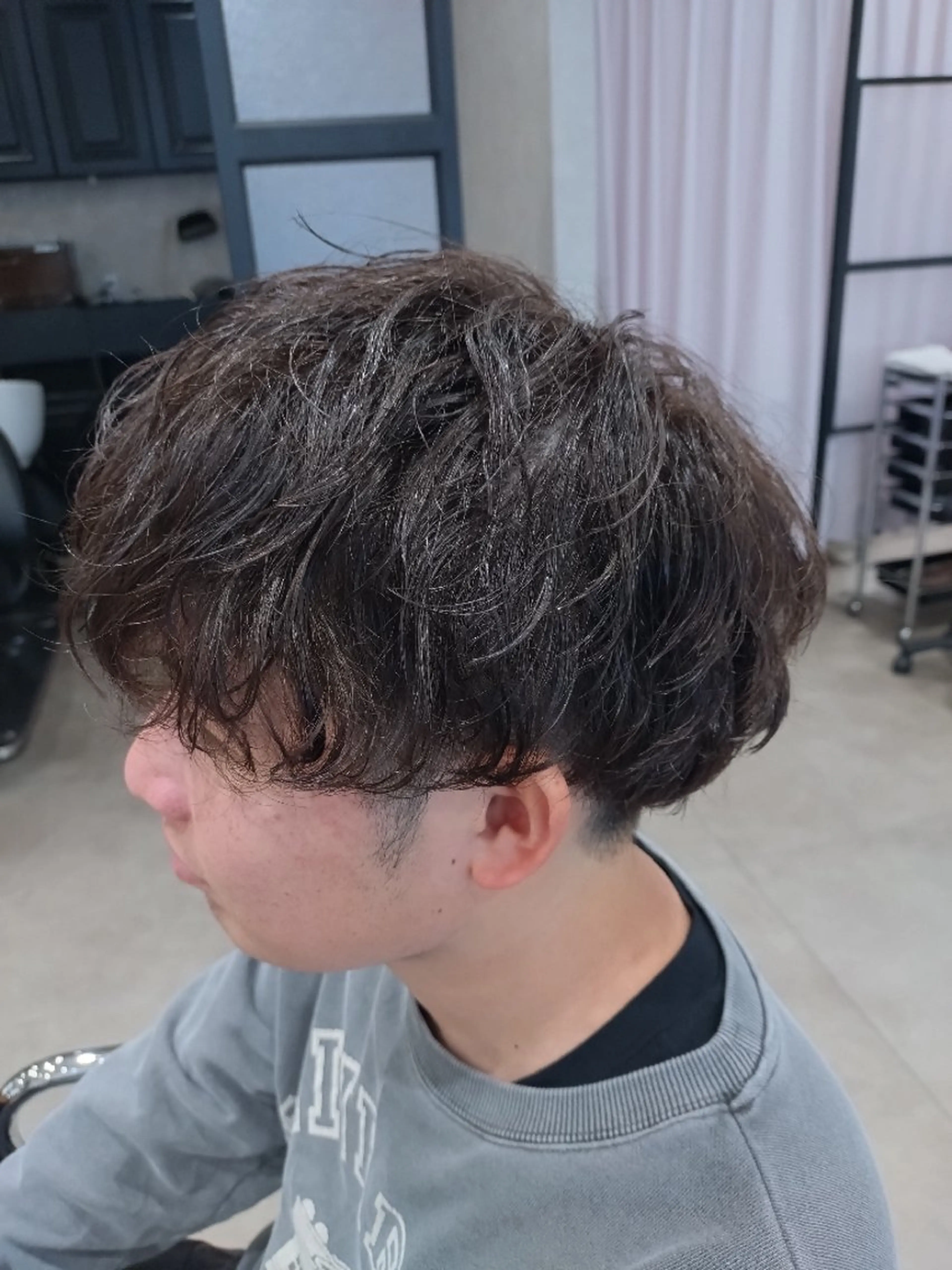 メンズ パーマ マッシュ メンズパーマ カット パーマ ブランシェ小幡駅前店 永薗　光司のヘアスタイル