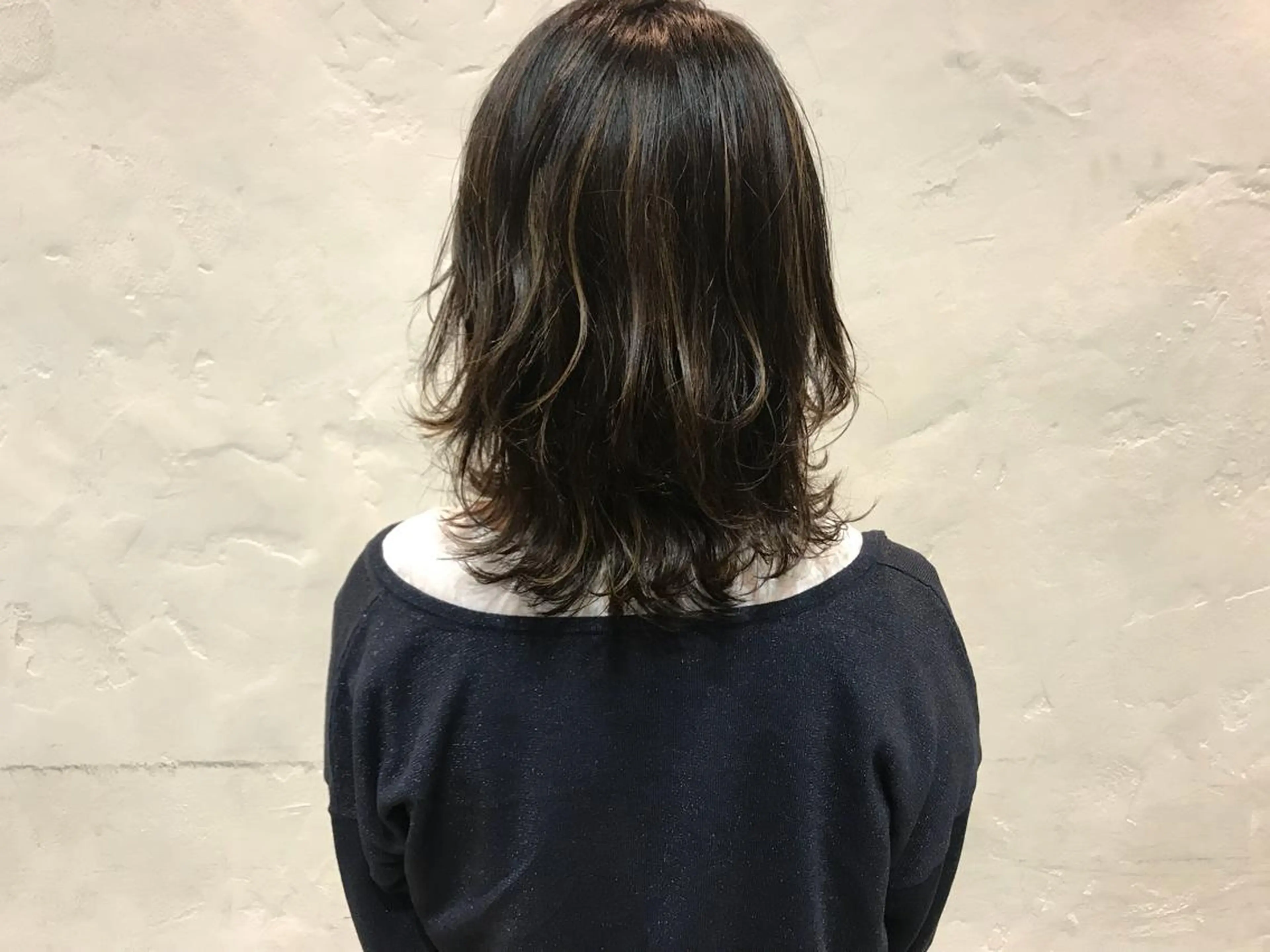 ミディアム ハイライト レイヤーカット カット ヘアカラー Genta @gegege75のヘアスタイル