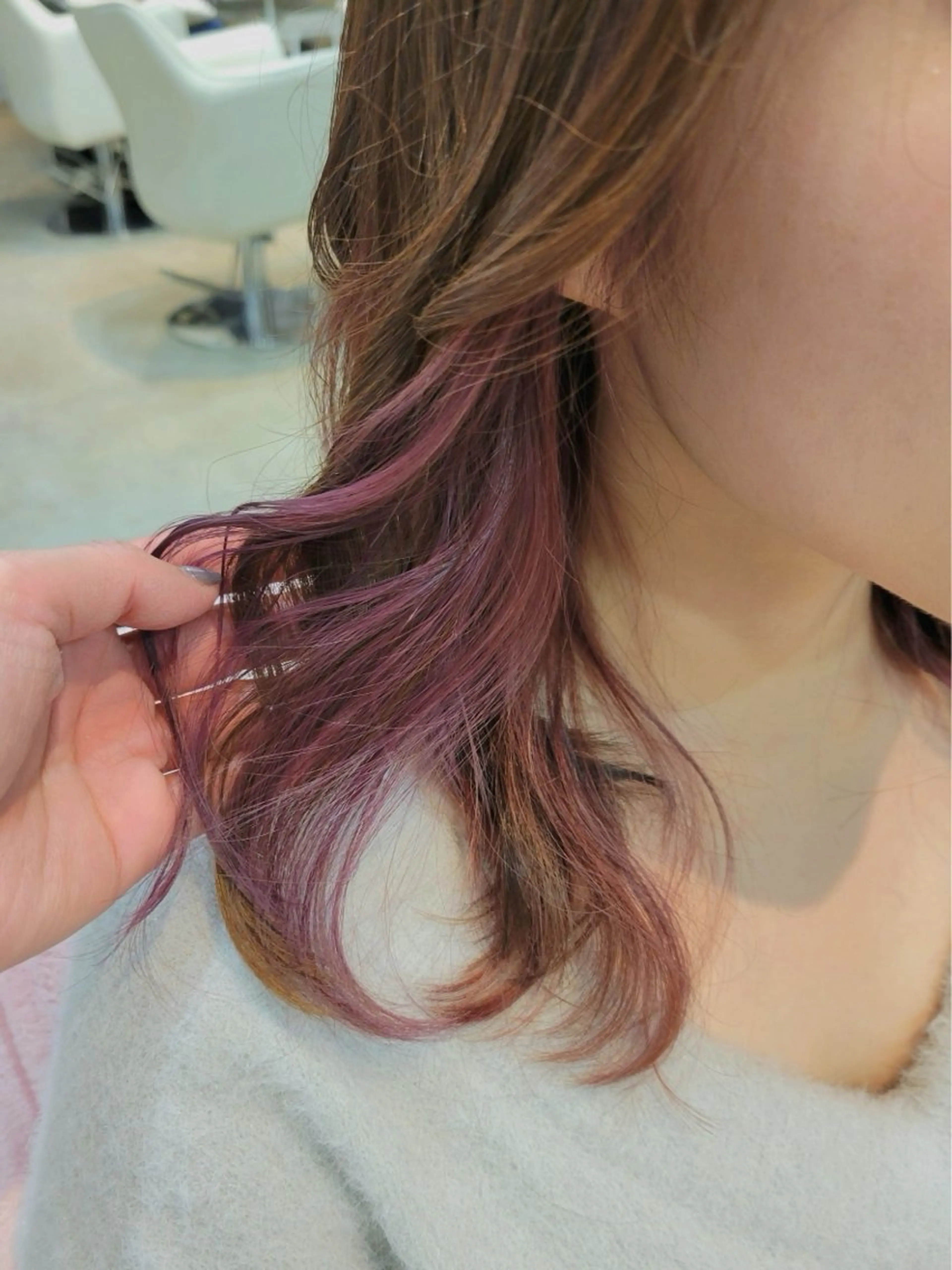 セミロング bouquet 野口晴菜のヘアスタイル