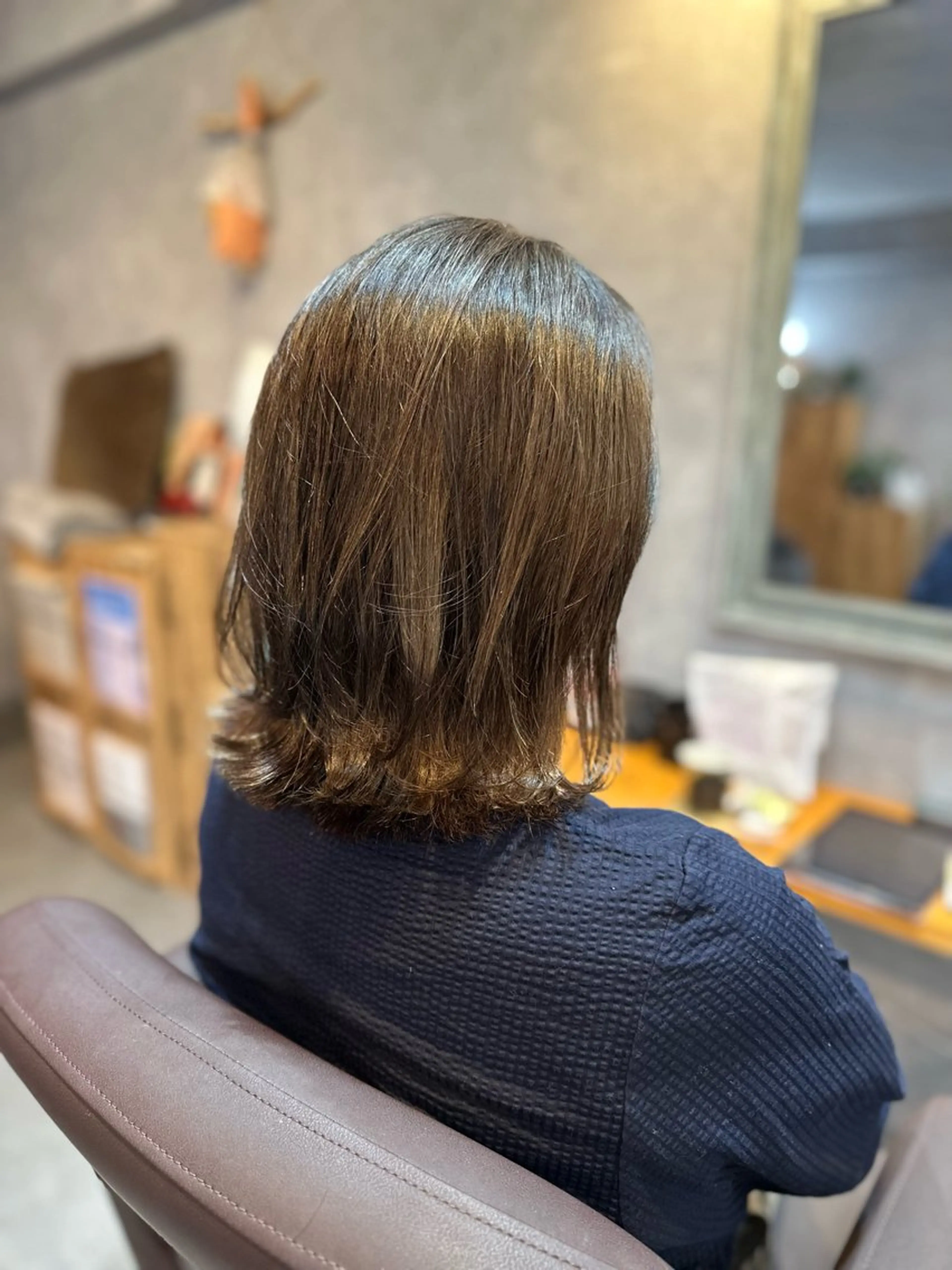 ミディアム カラー ヘアカラー トリートメント trym/ 木原裕希のヘアスタイル