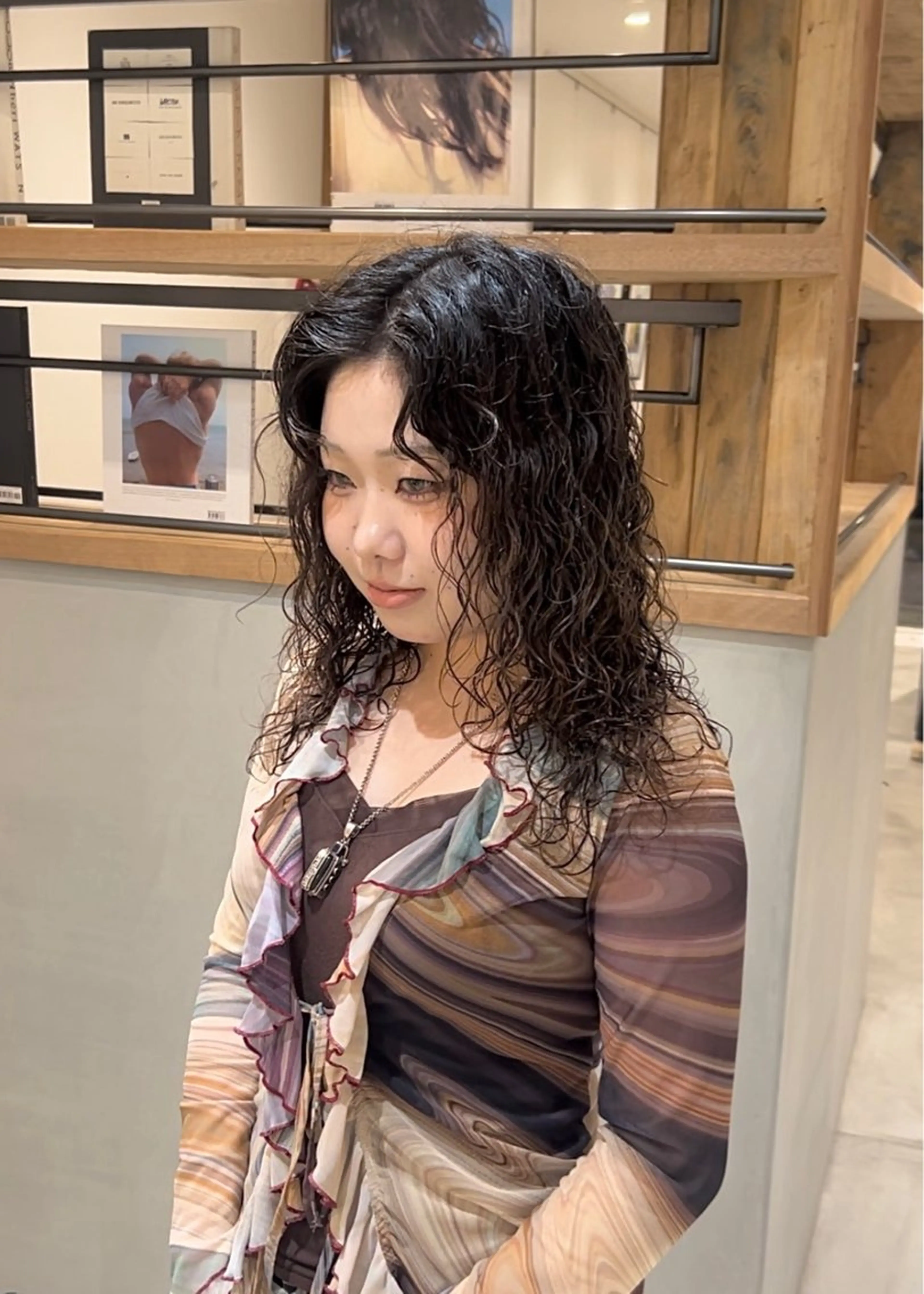 ミディアム ミディアムパーマ CYAN. 矢場町店所属・パーマ/名古屋パーマ / コデラ ナナホのヘアスタイル