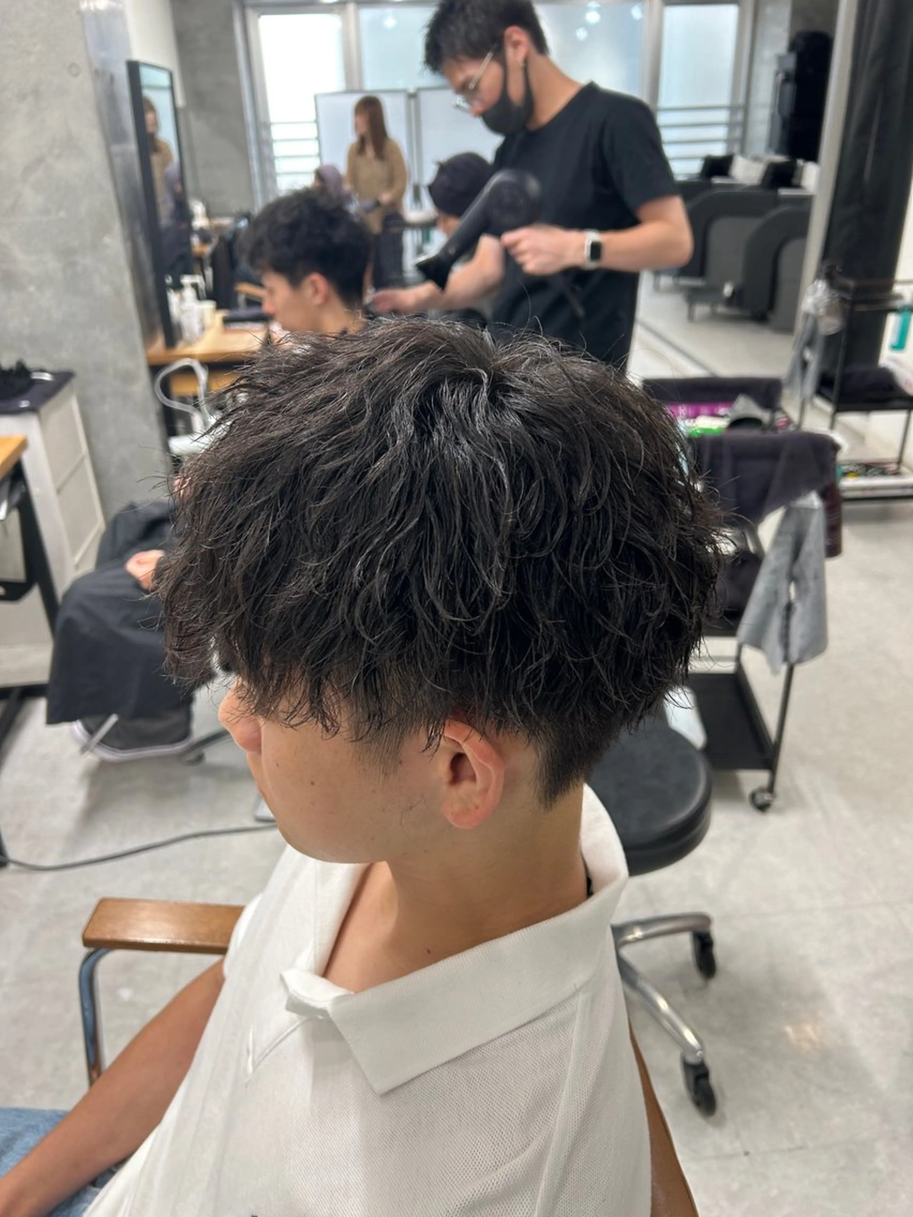 パーマ メンズ カズキ🌼曲がる 縮毛矯正のヘアスタイル