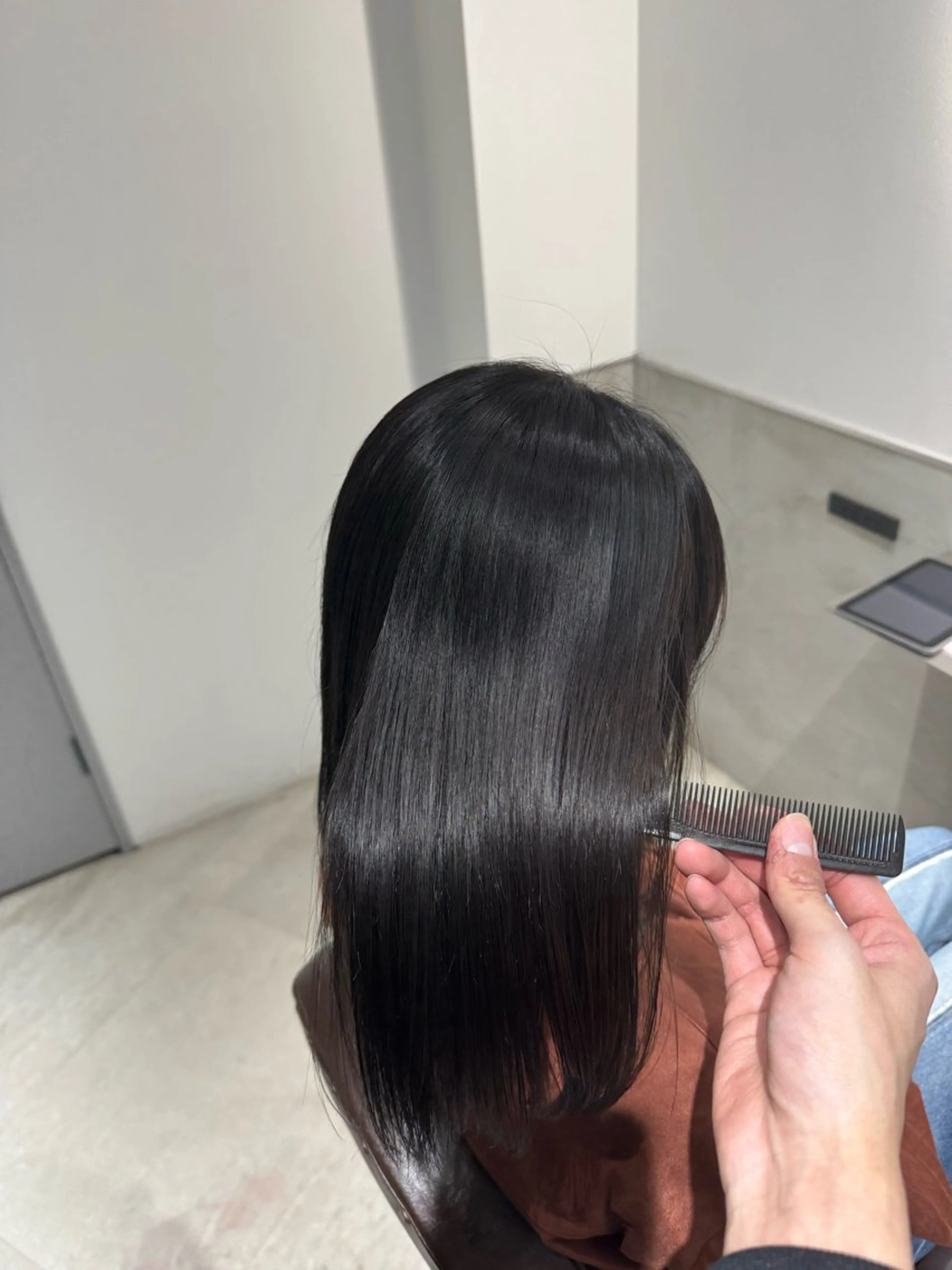 ロング カット ヘアカラー 縮毛矯正 トリートメント 飯田橋/髪質改善/ 縮毛矯正✨しゅんすけのヘアスタイル