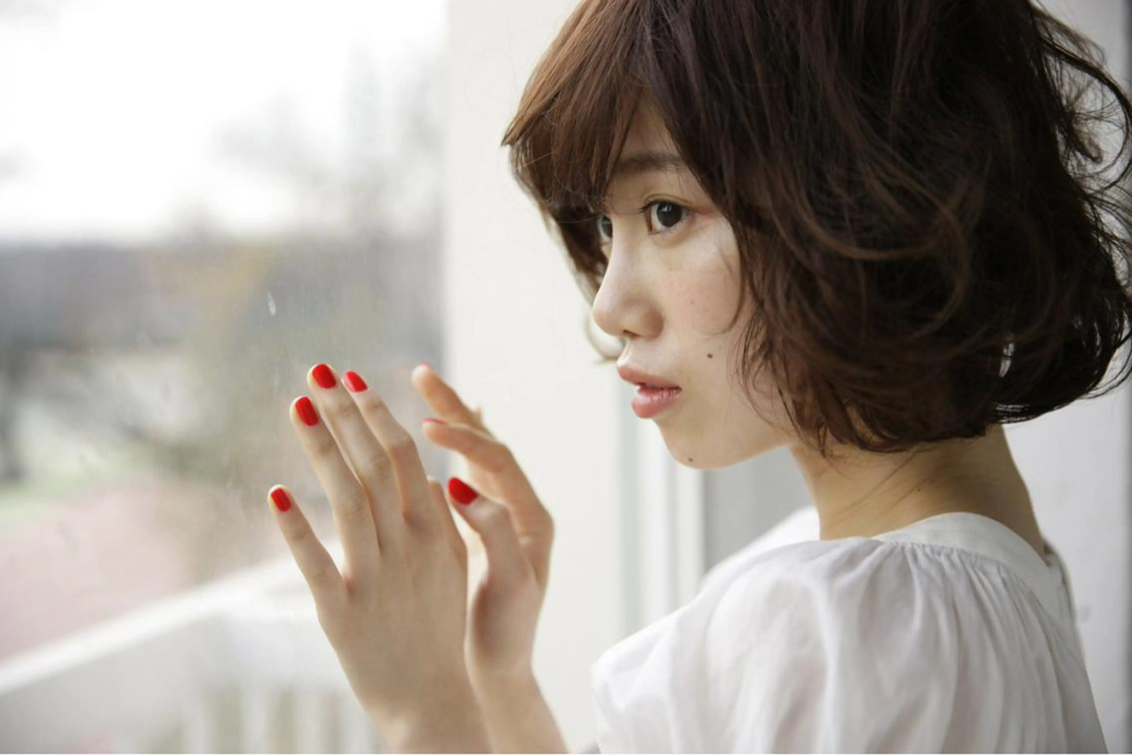 ショート カラー ボブ レイヤーカット 縮毛矯正セミナー講師 ヨコモリユウキのヘアスタイル