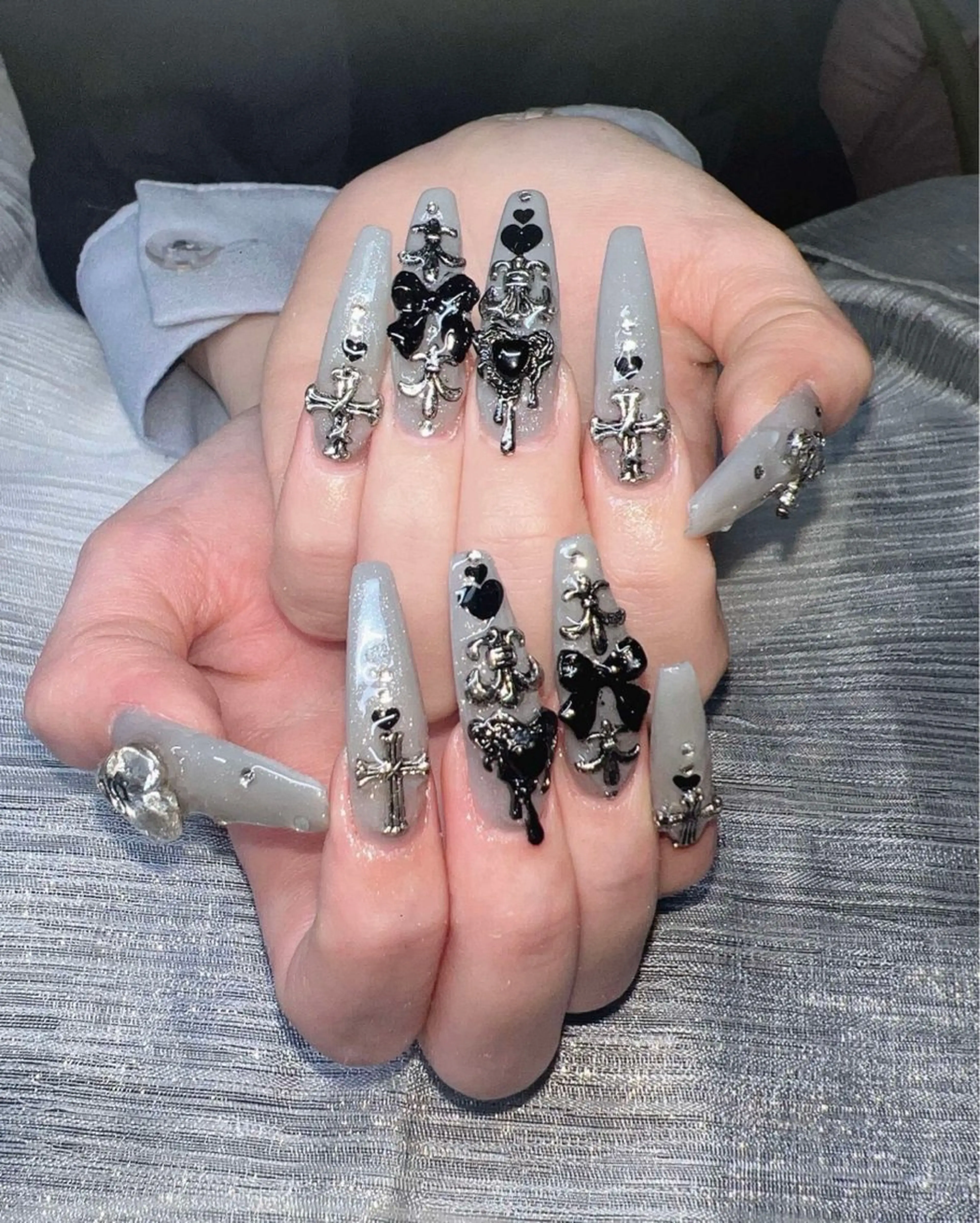 ネイル オーロラネイル チークネイル 長さ出し フットネイル フレンチネイル Lee Nails チップ長さだし専門店のネイルデザイン