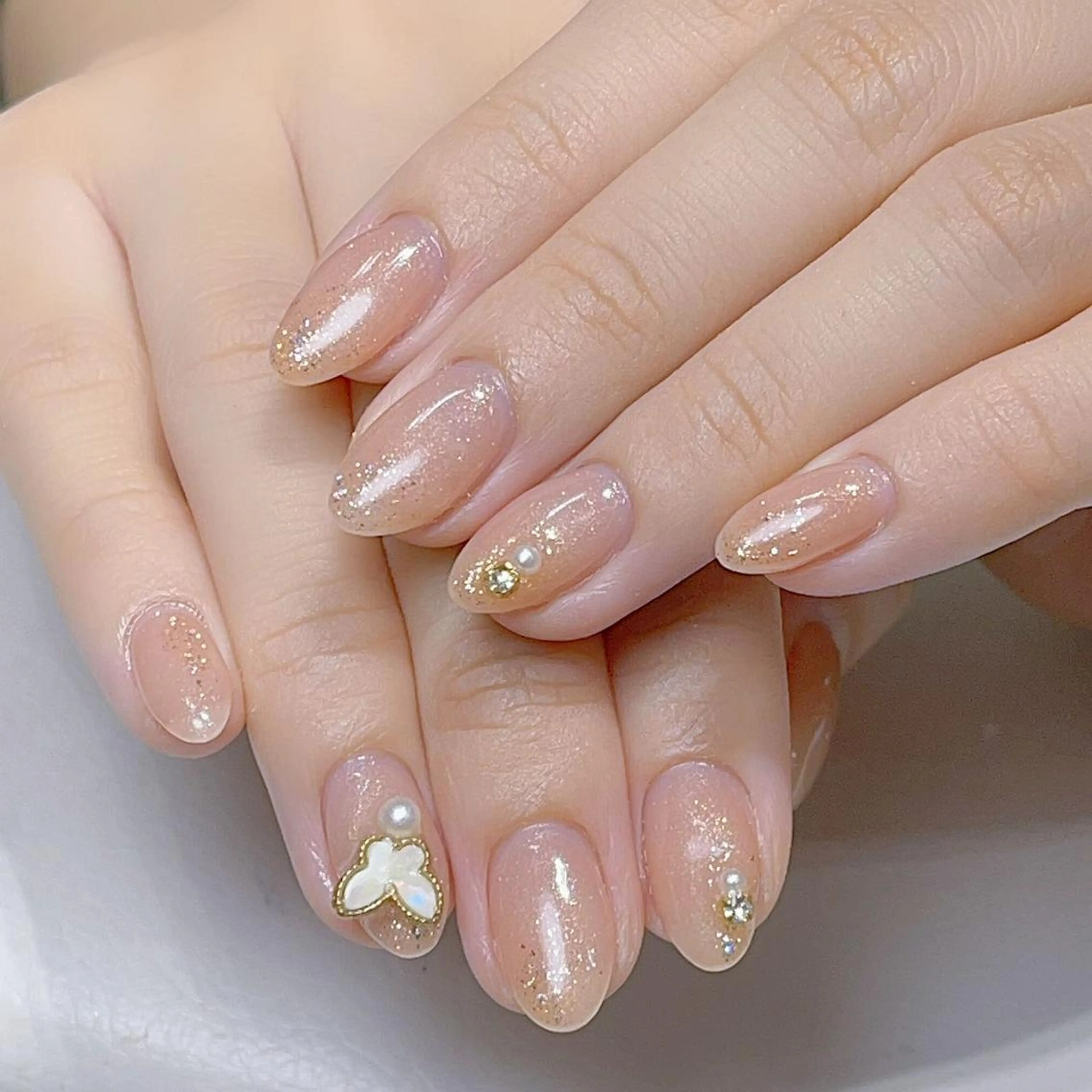 ネイル 長さ出し ネイルチップ Queen's ゆなのネイルデザイン