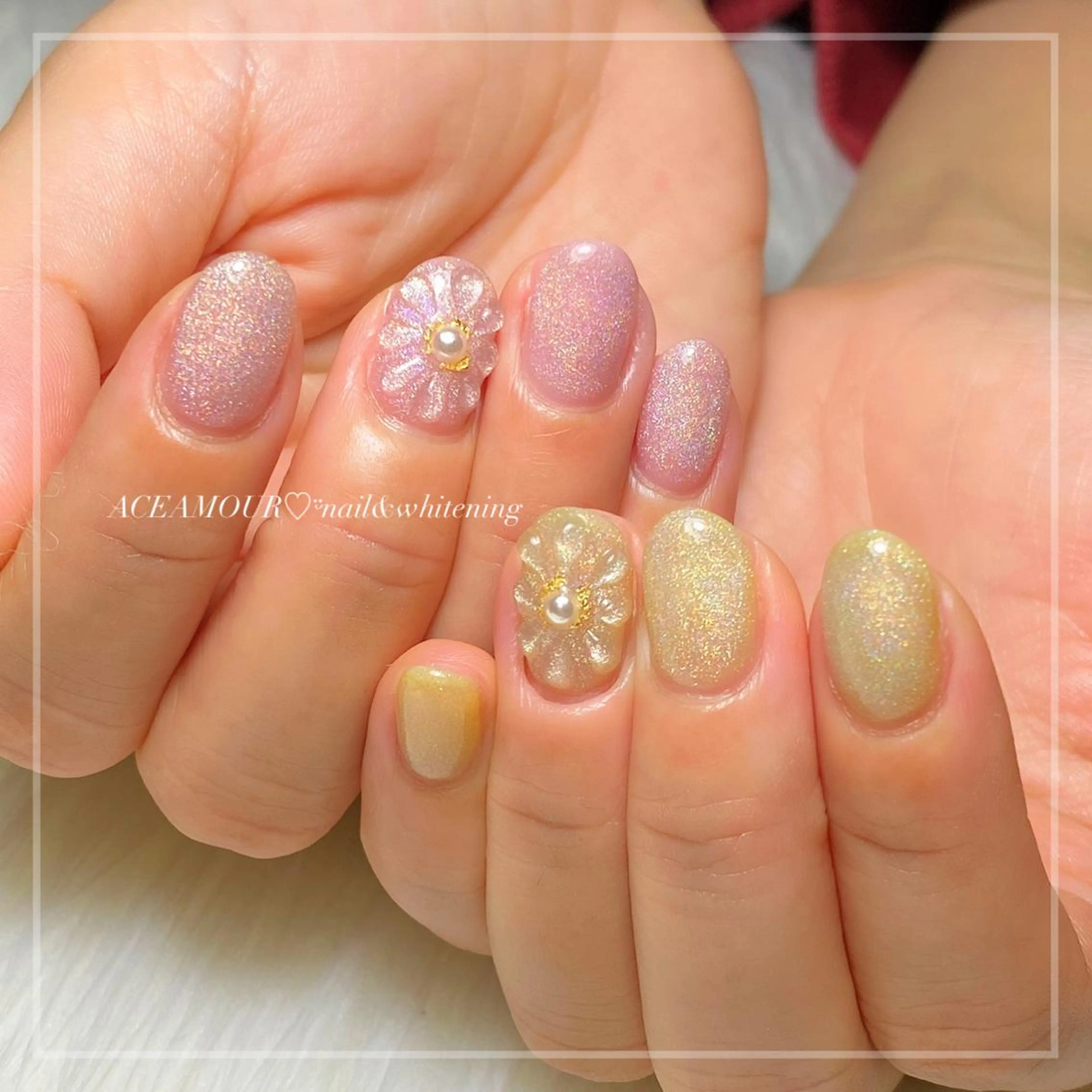 ネイル マグネットネイル ぷっくりネイル ネイル/耳つぼ /新ホワイトニングのネイルデザイン