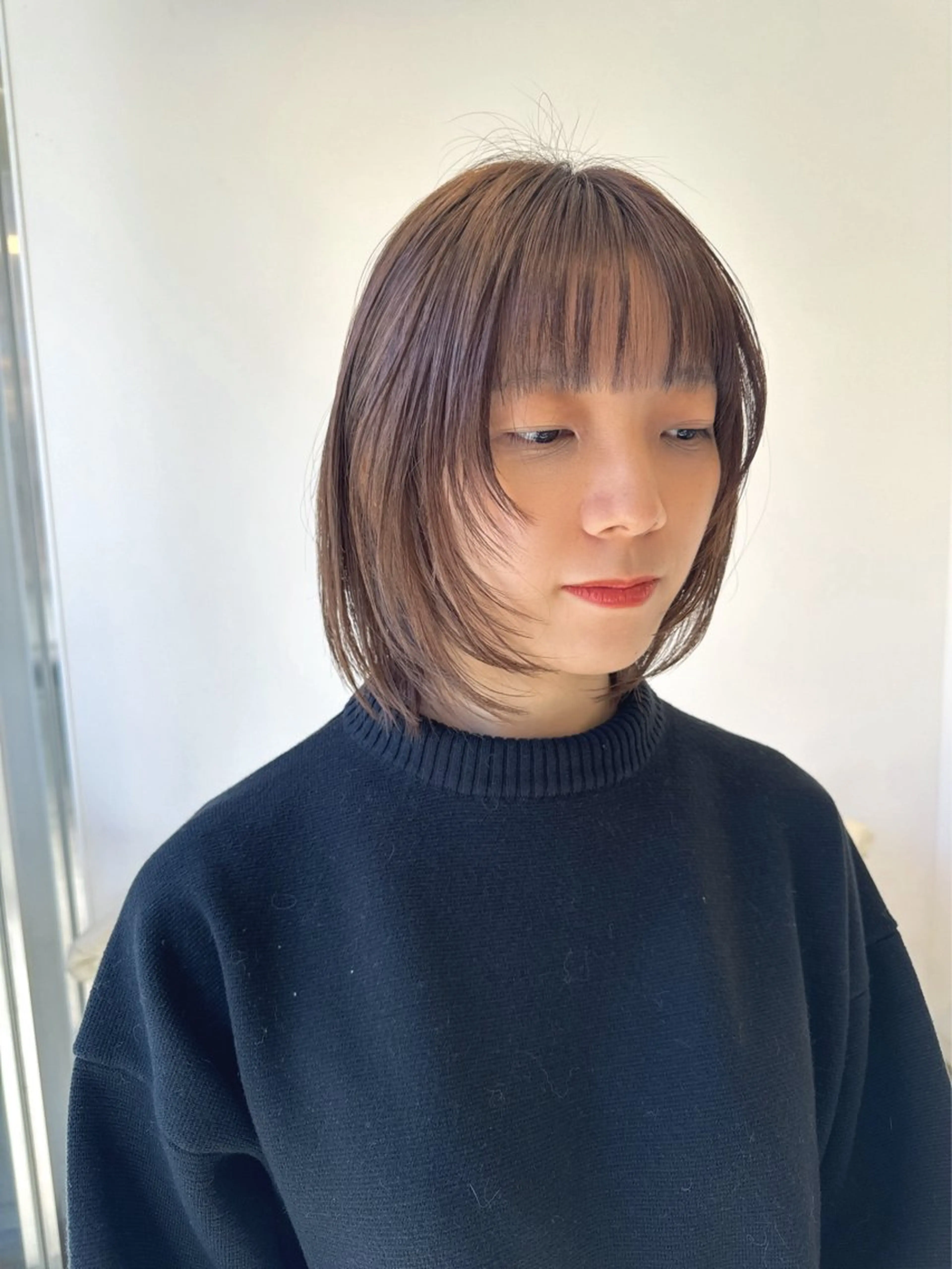 ミディアム カラー カット ヘアカラー トリートメント 🌕ボブ/髪質改善 /レイヤー🌕悠人のヘアスタイル