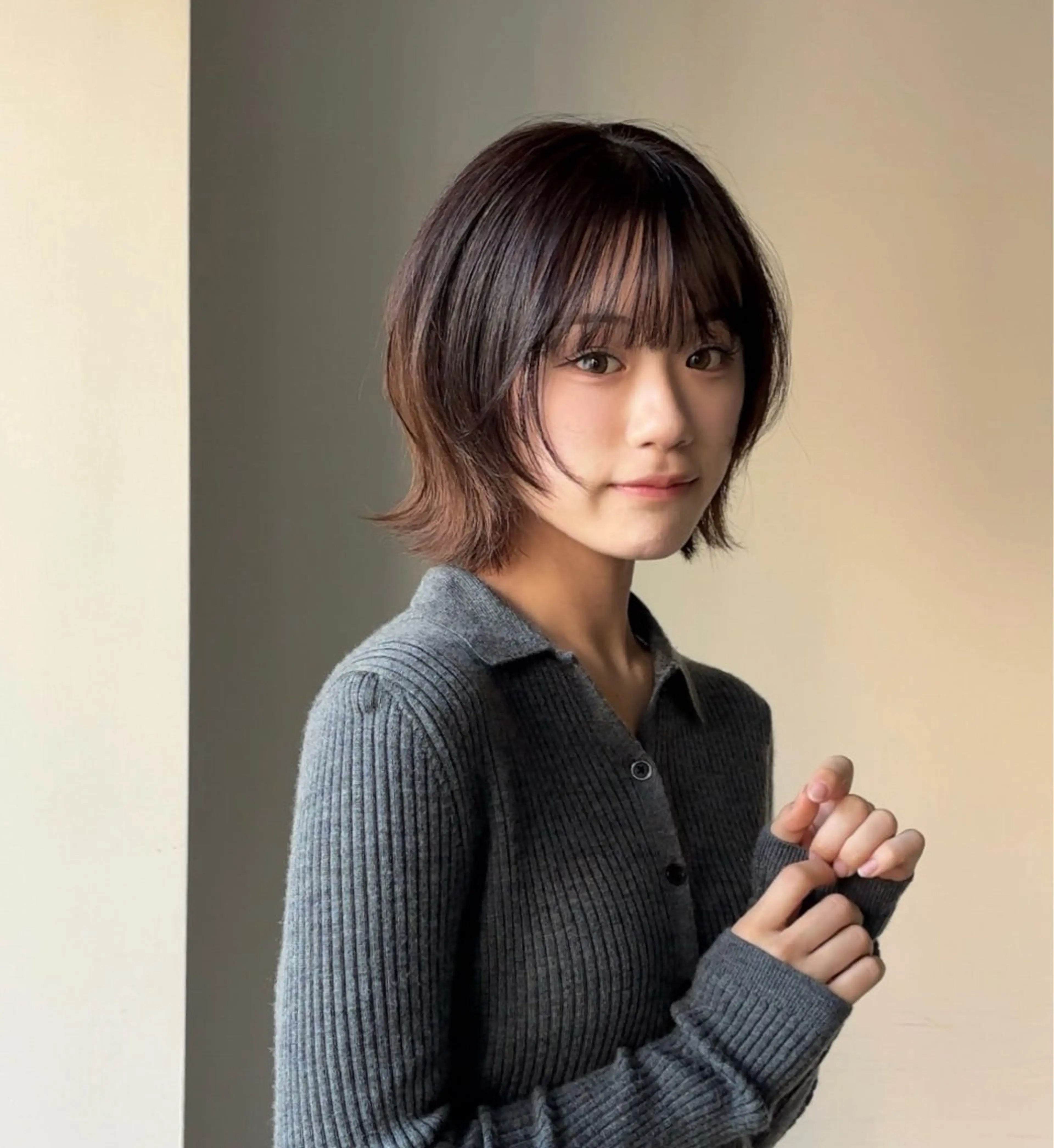 ショート ボブ/透明感カラー/ あかねのヘアスタイル