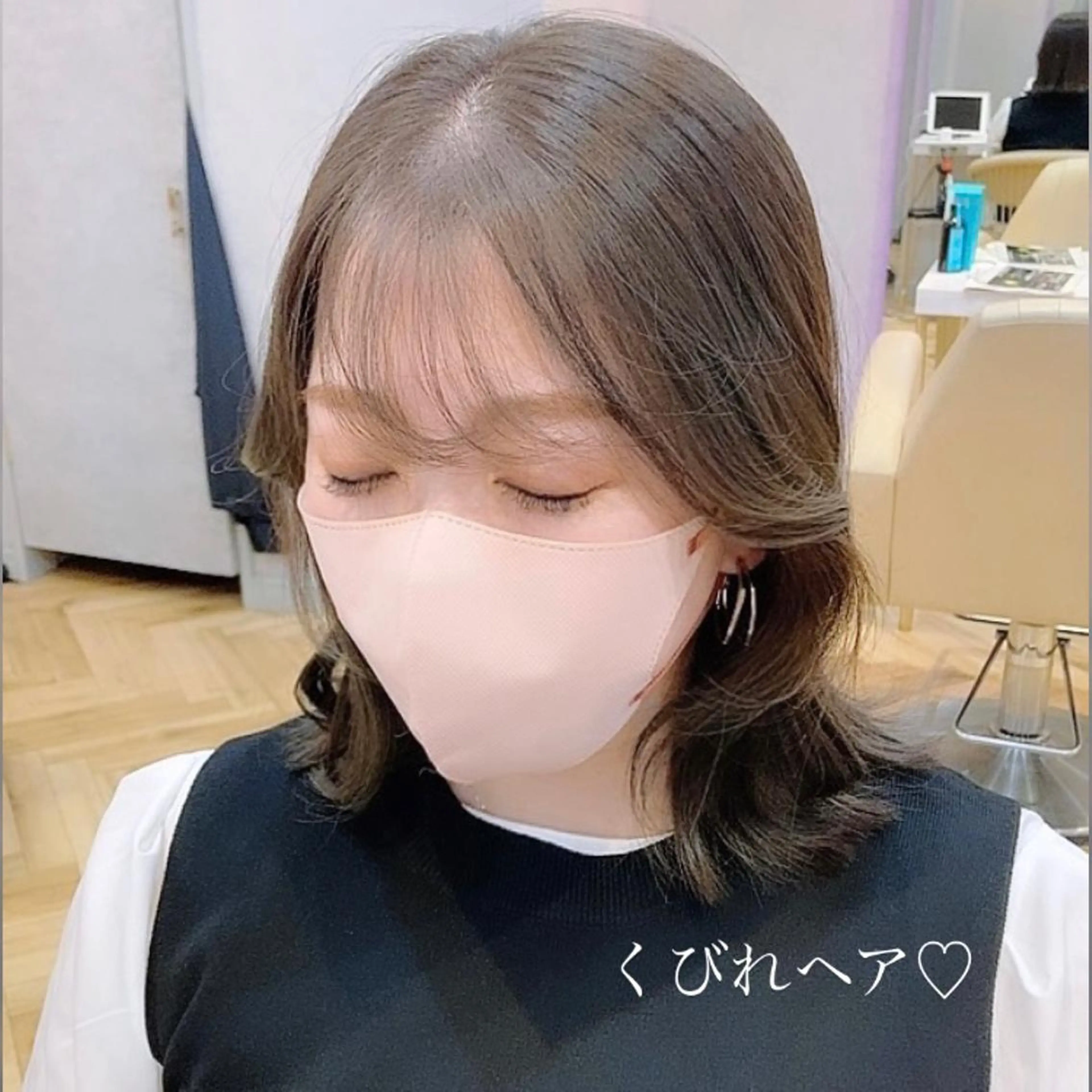 ミディアム カラー くびれヘア 韓国風ヘア 外ハネヘア カット ヘアカラー SALOWIN銀座一丁目suite店所属・🩷韓国ヘア/ヨシン モリ🩷Maikaのヘアスタイル