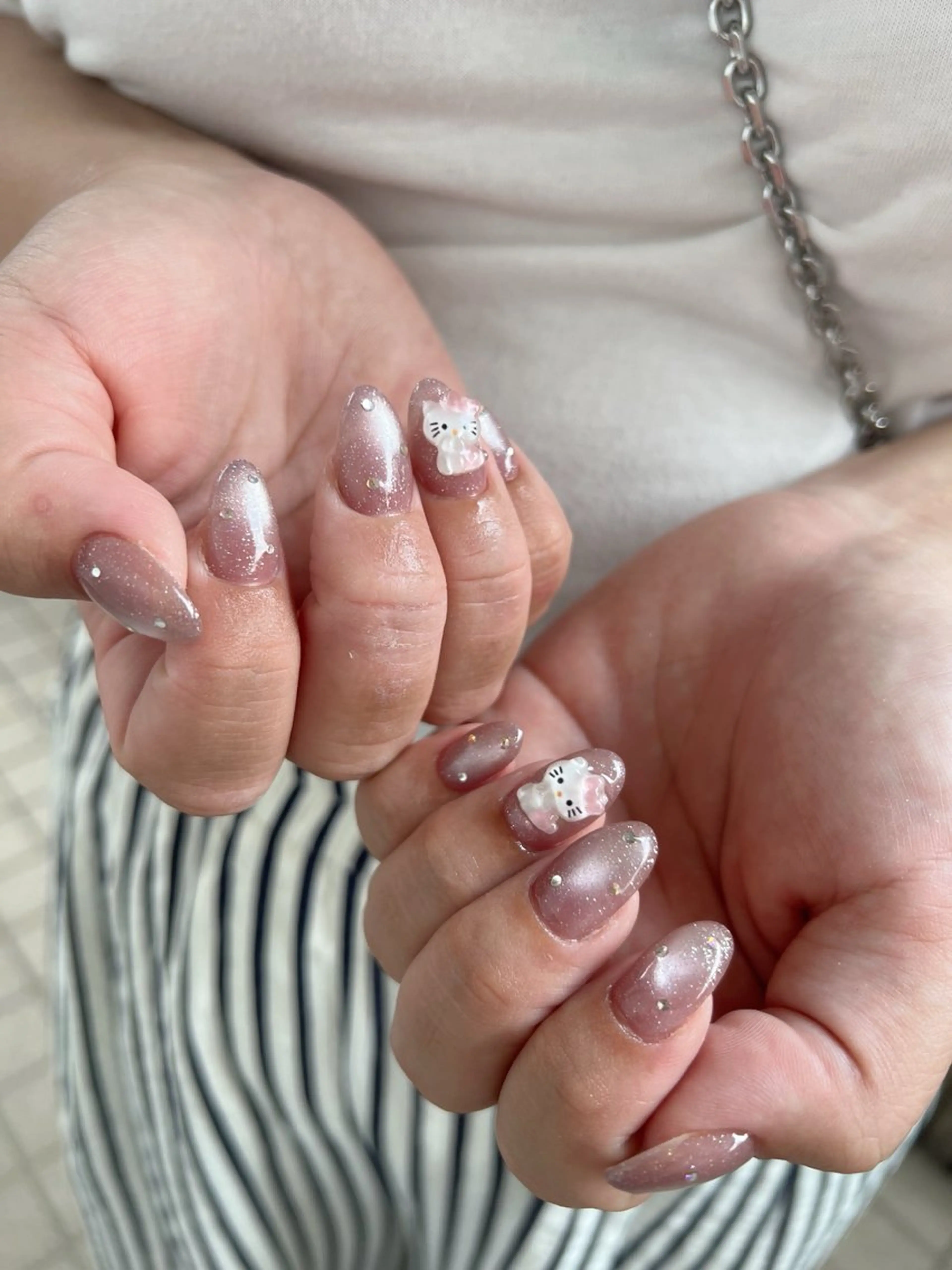 ネイル フラッシュネイル マグネットネイル ハンドネイル 川端 京香のネイルデザイン