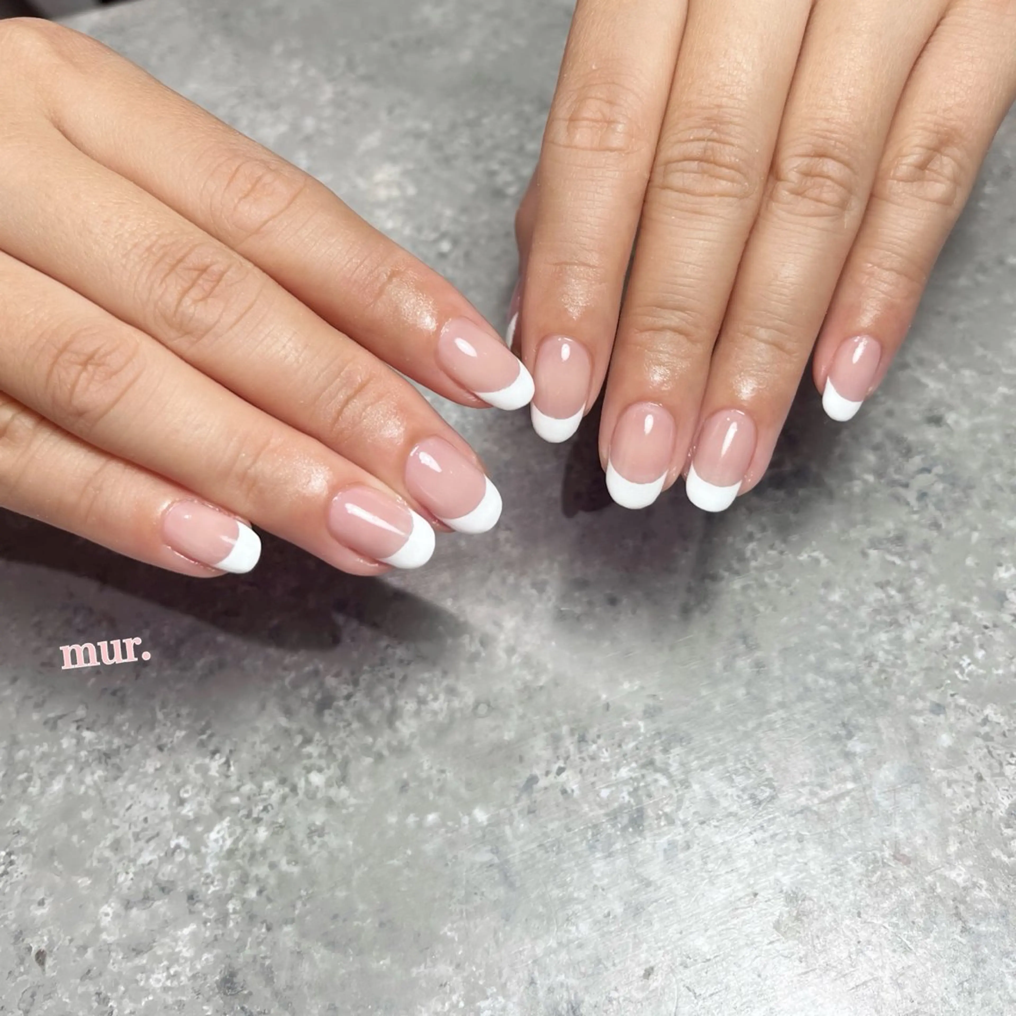 ネイル フレンチネイル シンプルネイル ハンドネイル nailsalon mur.のネイルデザイン