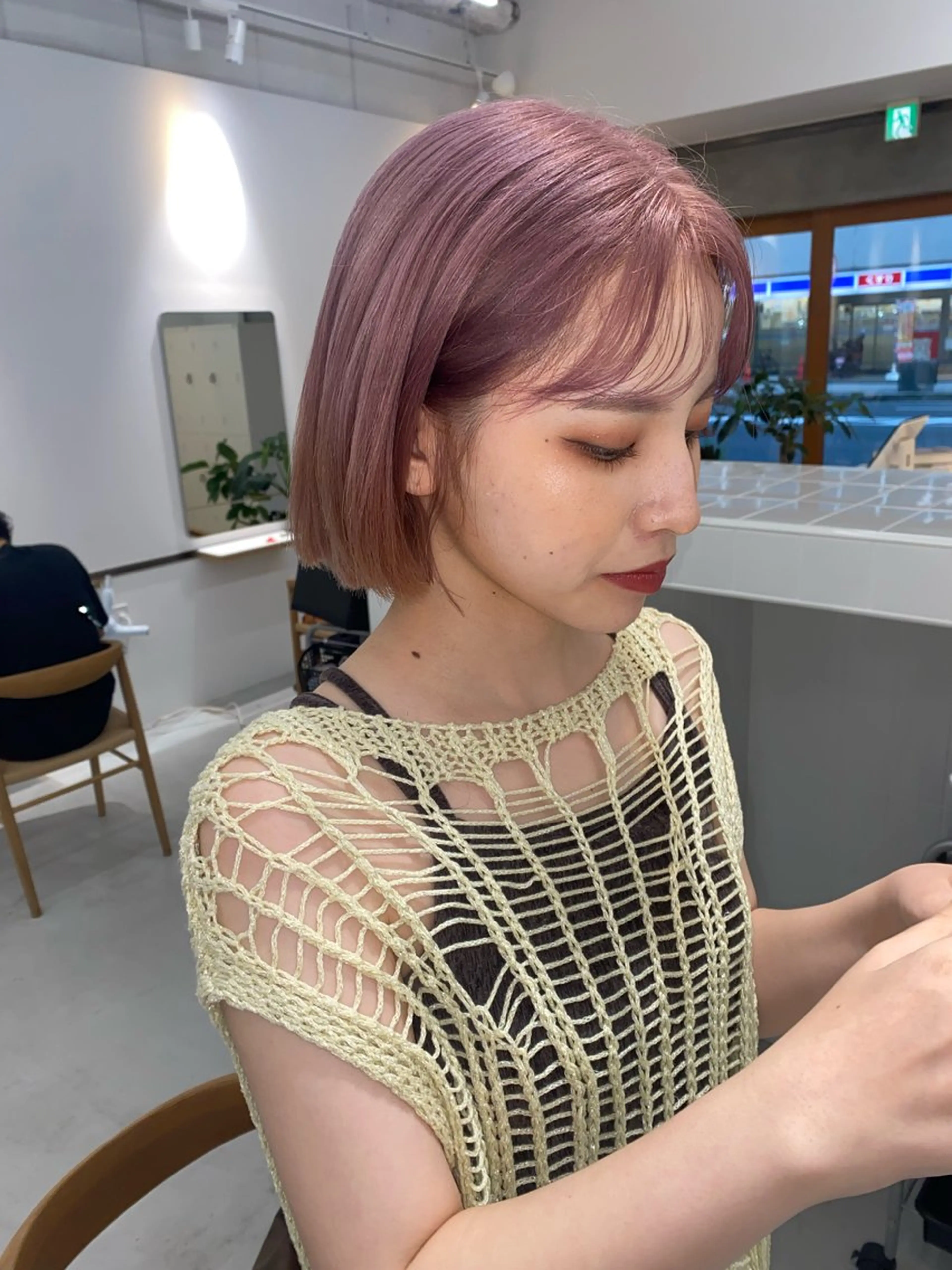 ショート カラー カット ヘアカラー 心斎橋/デザインカラ ー/海外風/ナツミのヘアスタイル