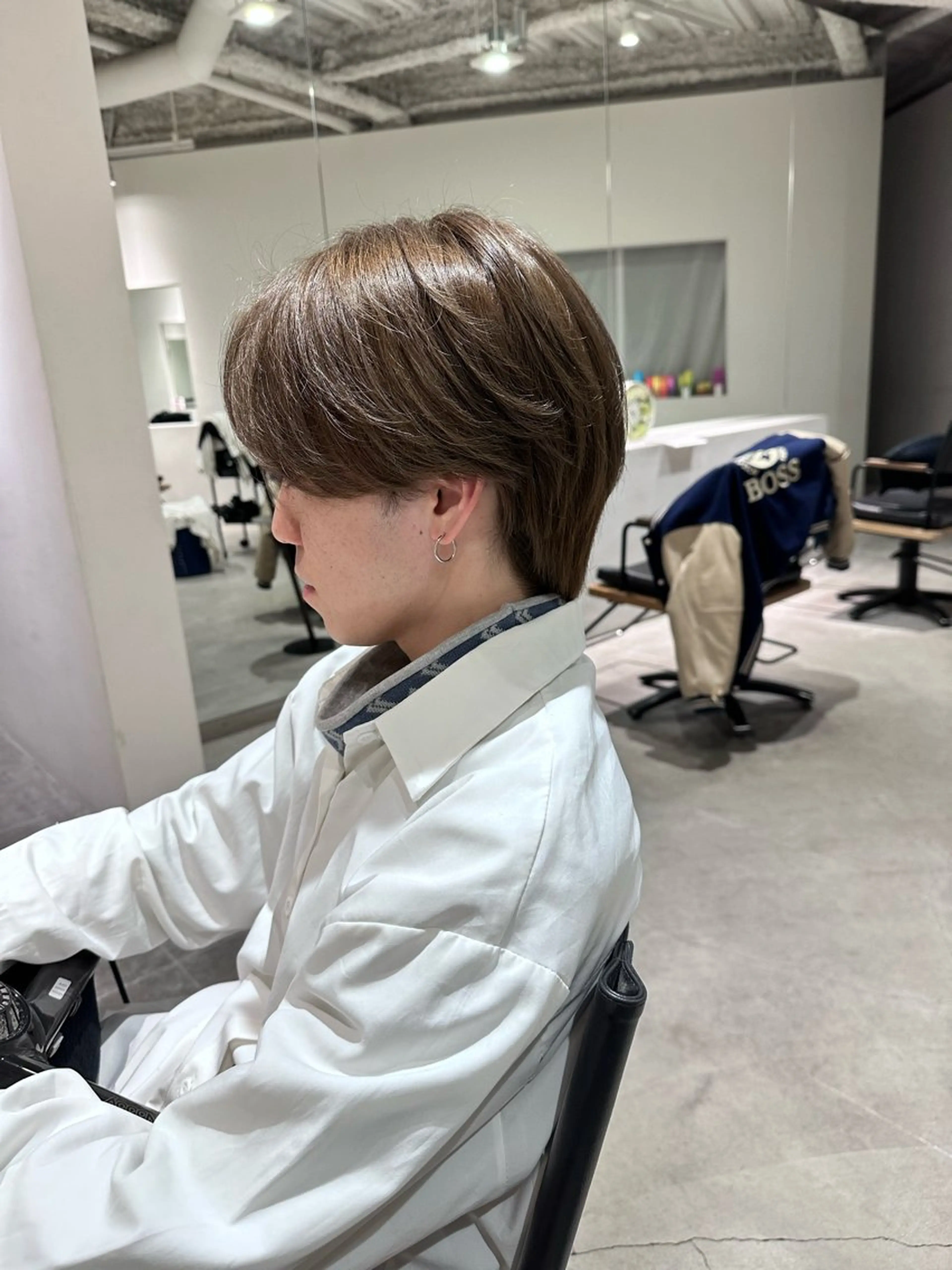 パーマ メンズ メンズパーマ ニュアンスパーマ カット パーマ 松岡 陸弥のヘアスタイル