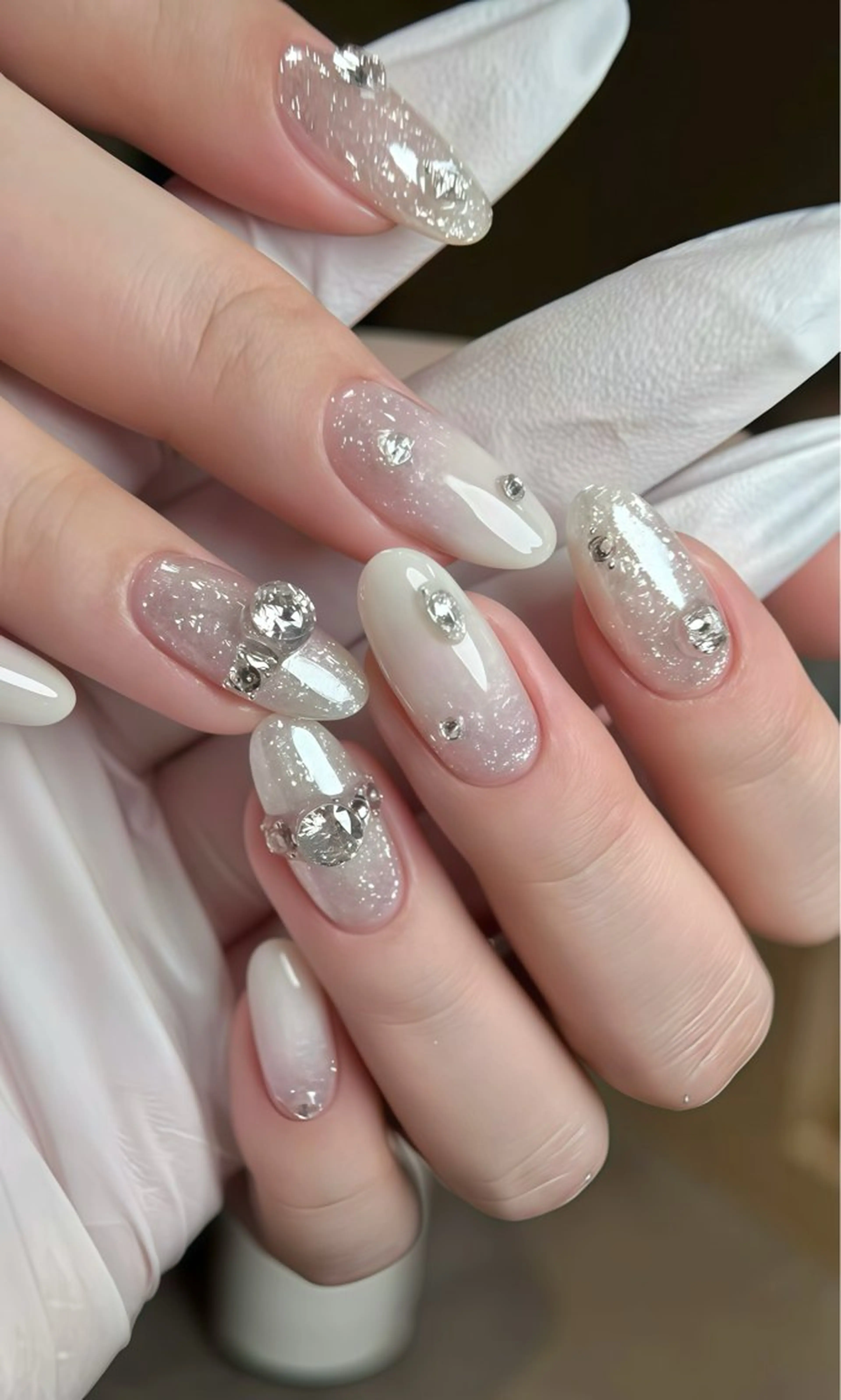 ネイル オーロラネイル チークネイル フットネイル フレンチネイル ジェルネイル ハンドネイル ハンドケア NEW NAIL💞 yukiのネイルデザイン