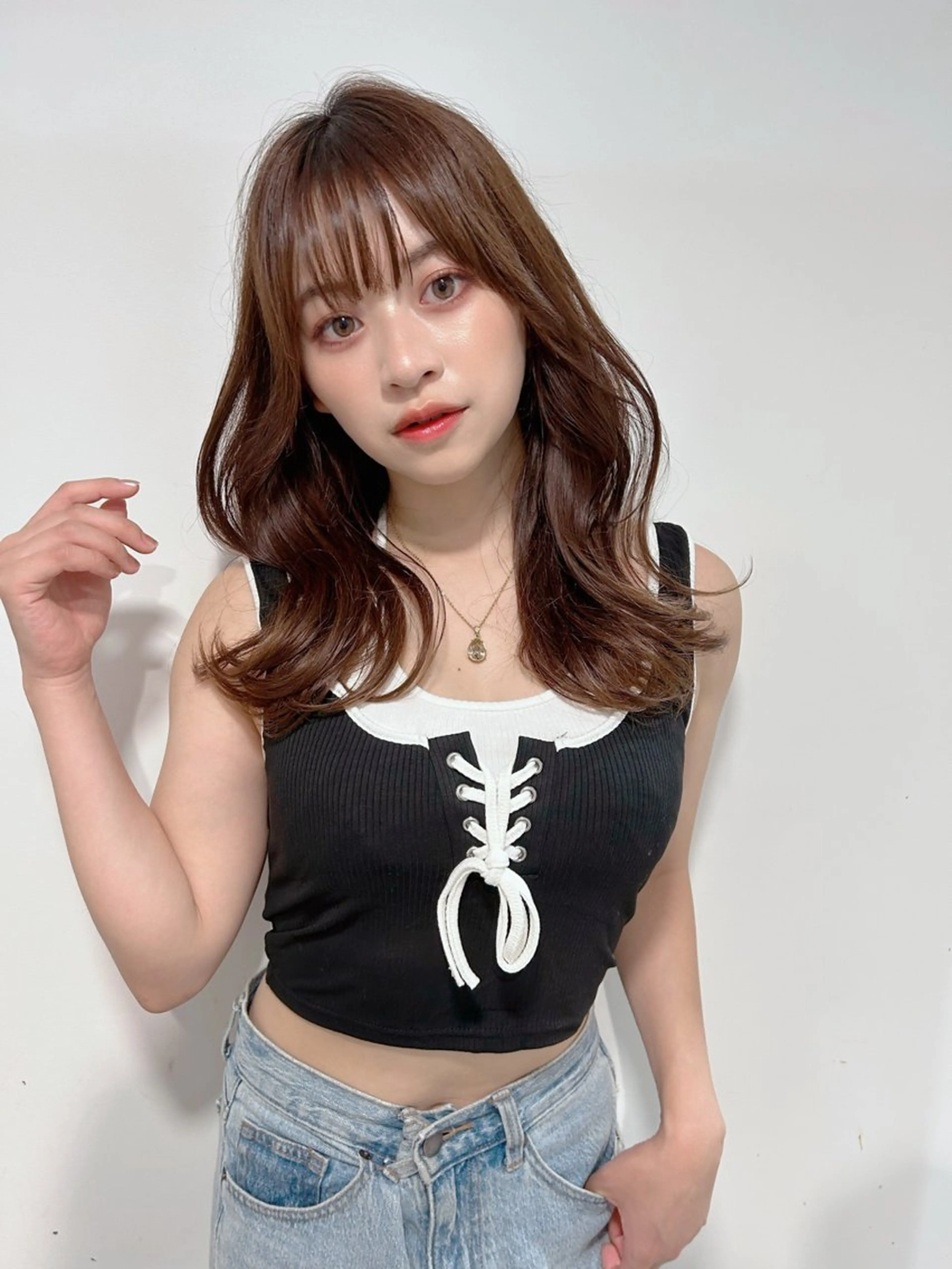 ミディアム ミディアムレイヤー レイヤーカット 艶髪/モテヘア🎀 MIHOのヘアスタイル