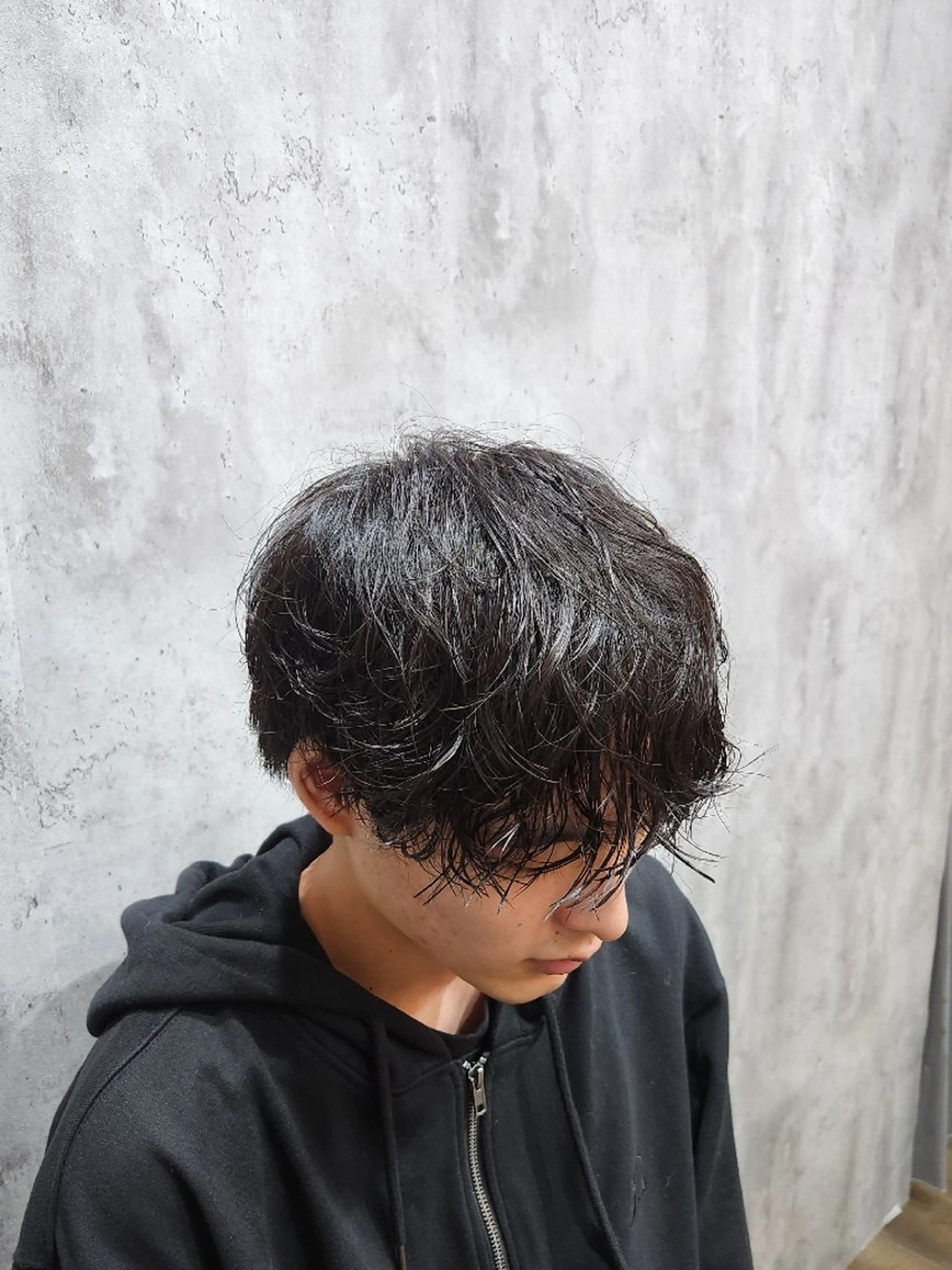 パーマ 🇰🇷ダウンパーマ 毛流れヘア🪽藤原のヘアスタイル