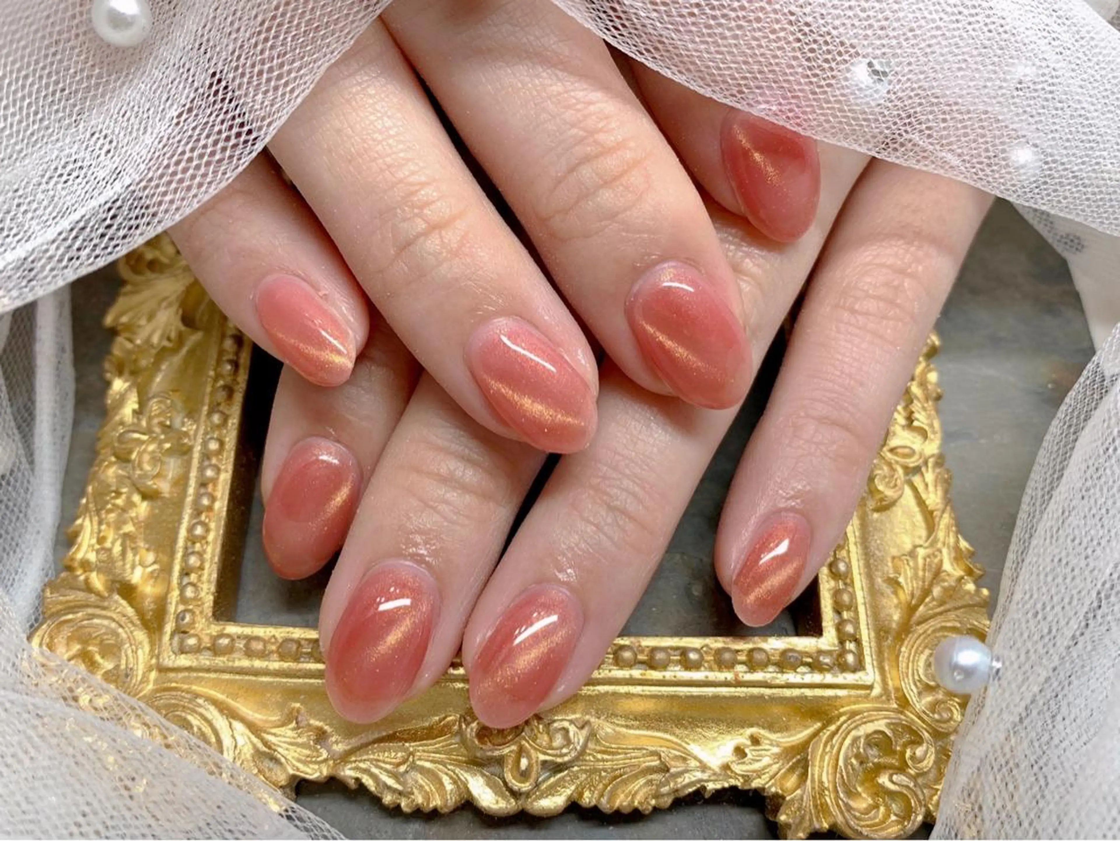 ネイル ハンドネイル マジック ミラーのネイルデザイン