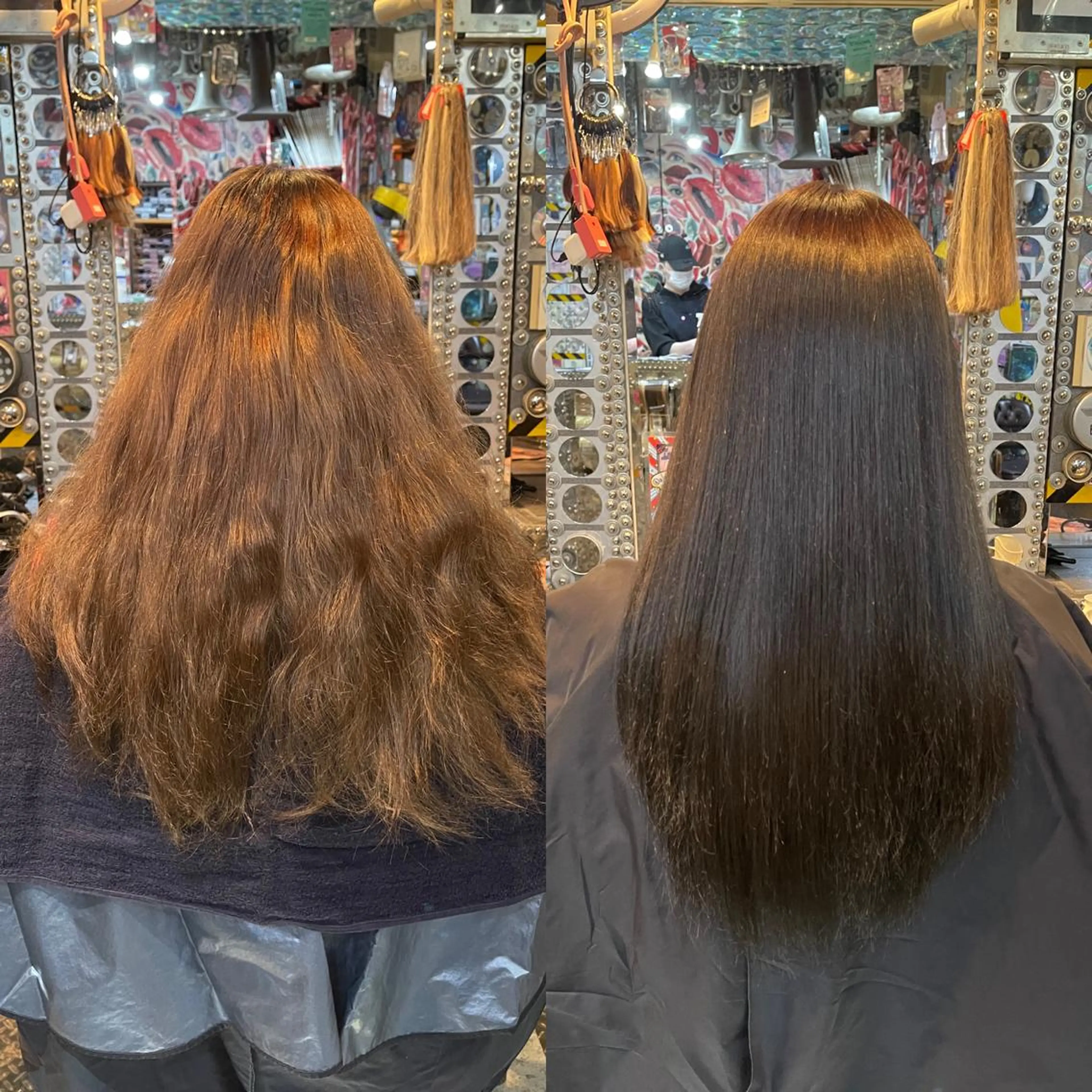 セミロング カラー ヘアアレンジ ダークグレー ダークグレージュ グレージュ 🌈派手髪エクステ ブレイズ🌈ひろとのヘアスタイル