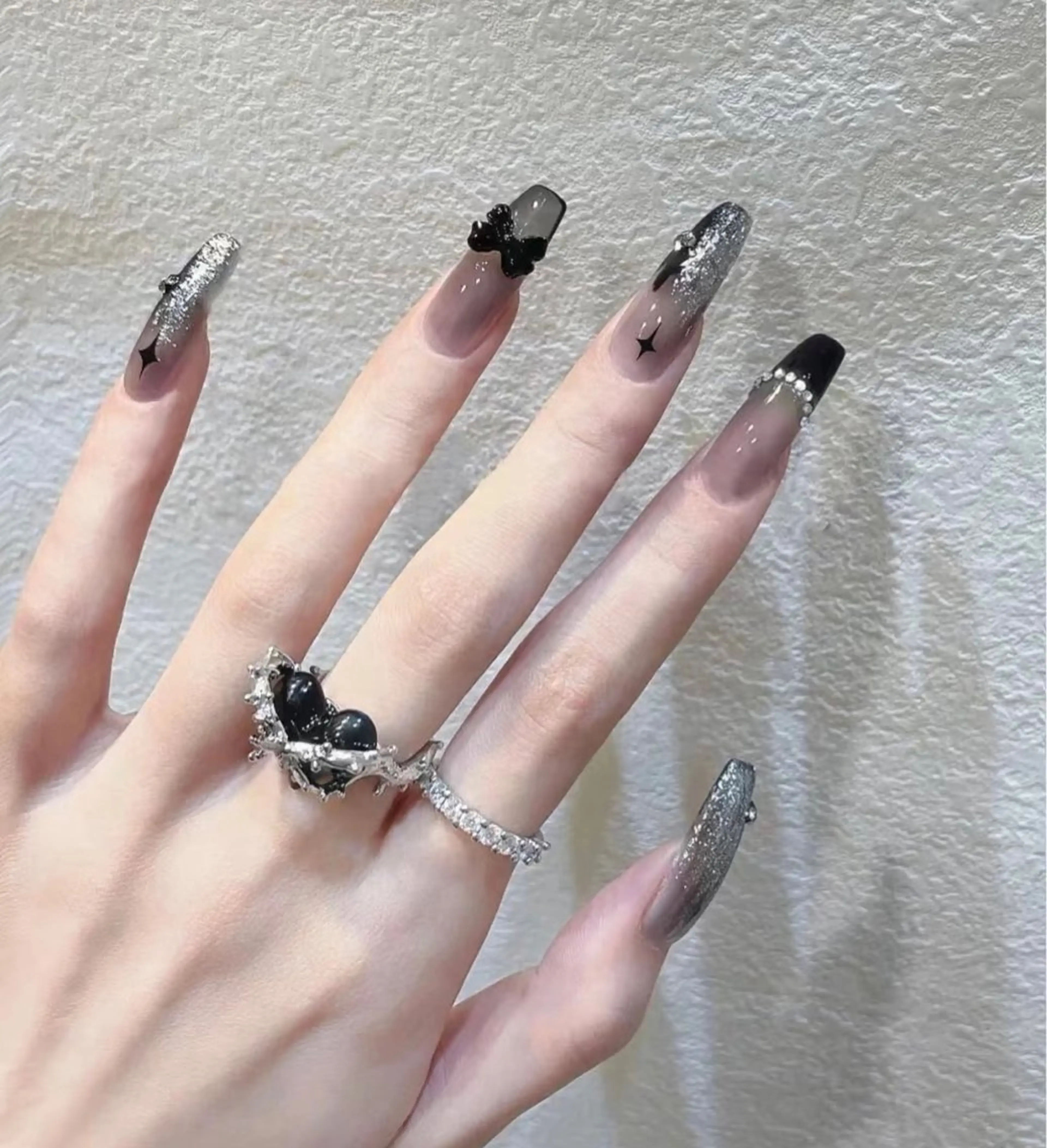 「ミニモ学割」【チップ長さだし】持ち込み★デザイン4本まで★150分限定コース¥8380 (オフ無)の写真