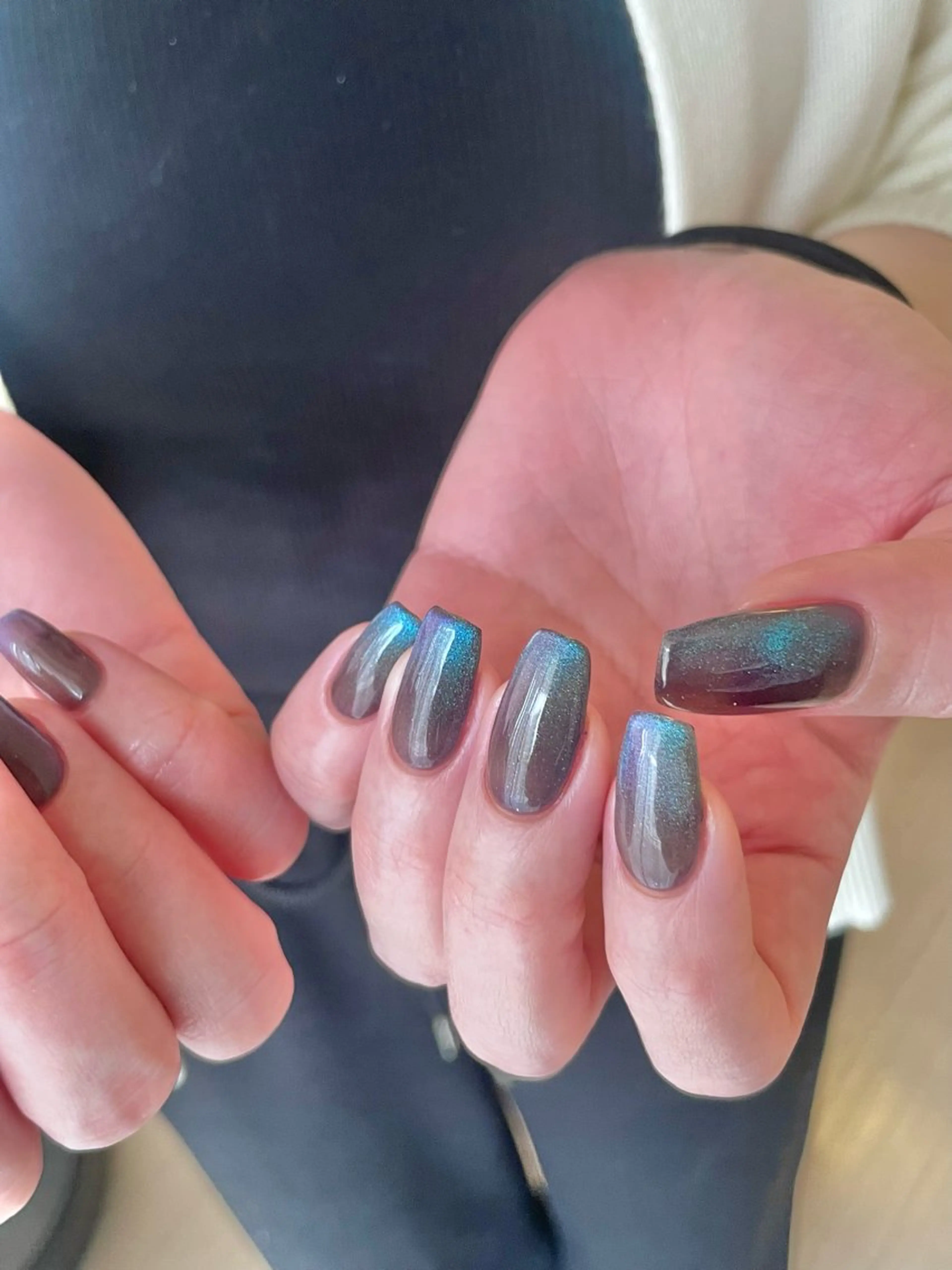 ネイル グラデーション マグネットネイル ワンカラーネイル co_ nailのネイルデザイン