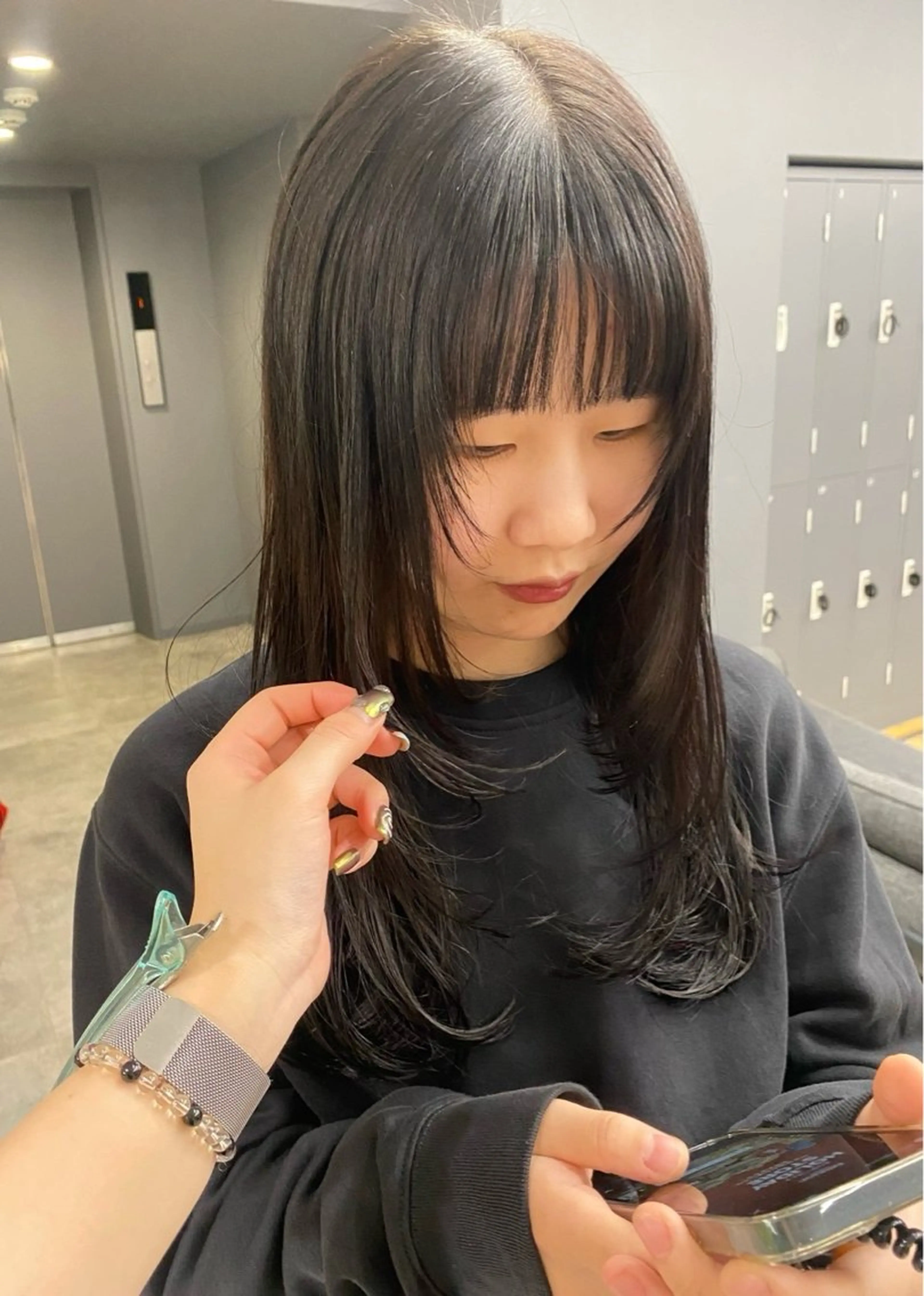 カラー GIEN Nu ＋ 平馬和奈のヘアスタイル