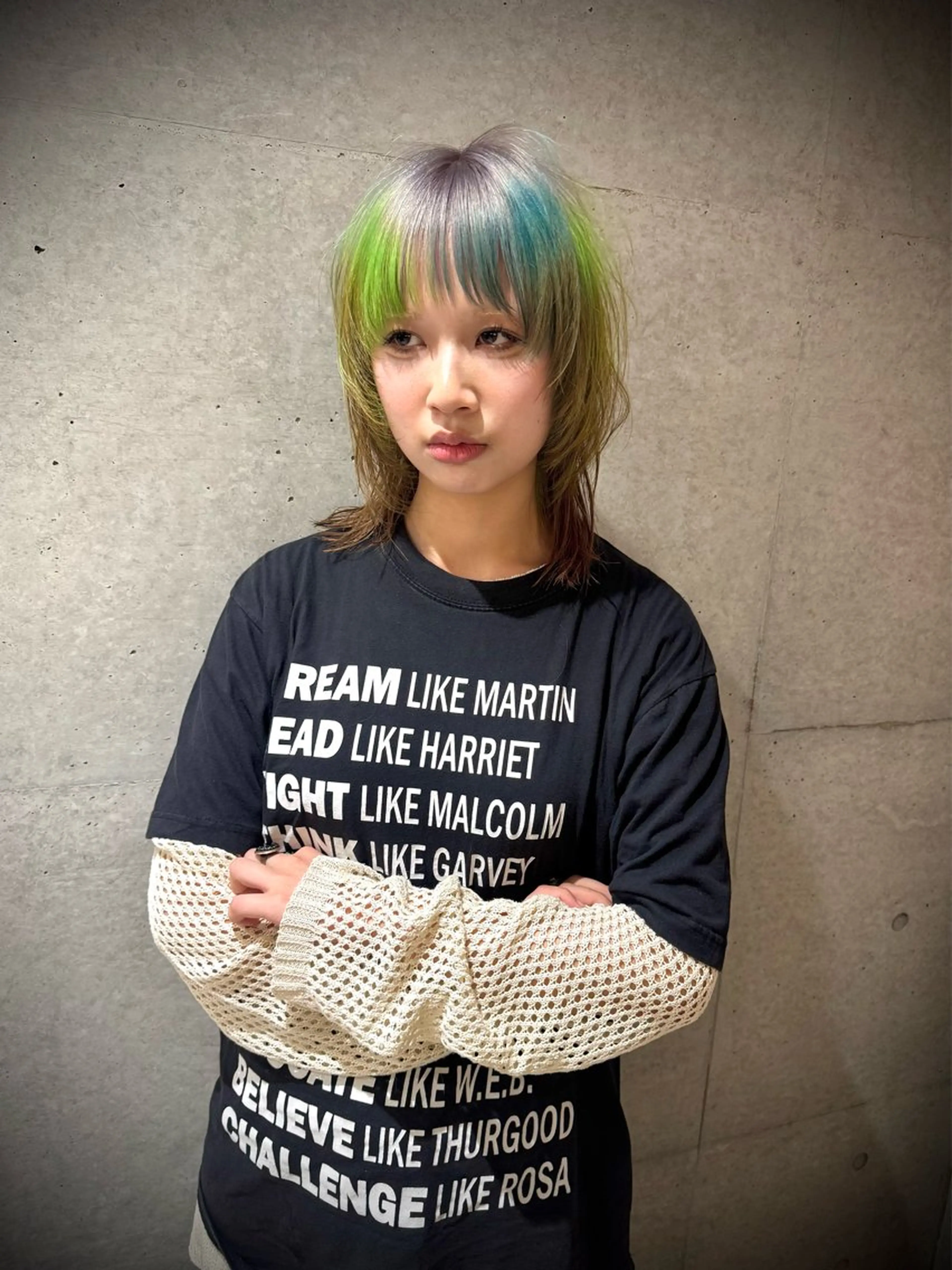 ショート カラー カット ヘアカラー トリートメント デザインカラー⭐︎★ 🐆hyo🐆のヘアスタイル