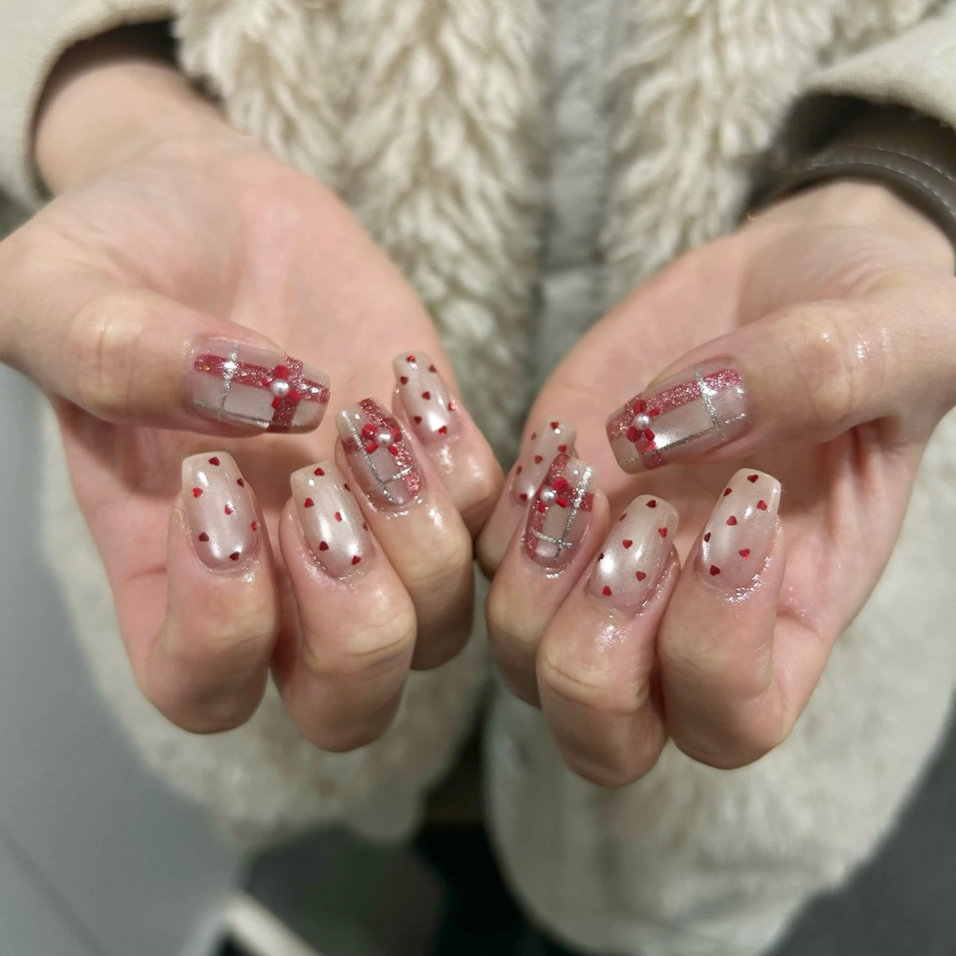 ネイル ハンドネイル パラあり！フィルイン 美フォルムのネイルデザイン