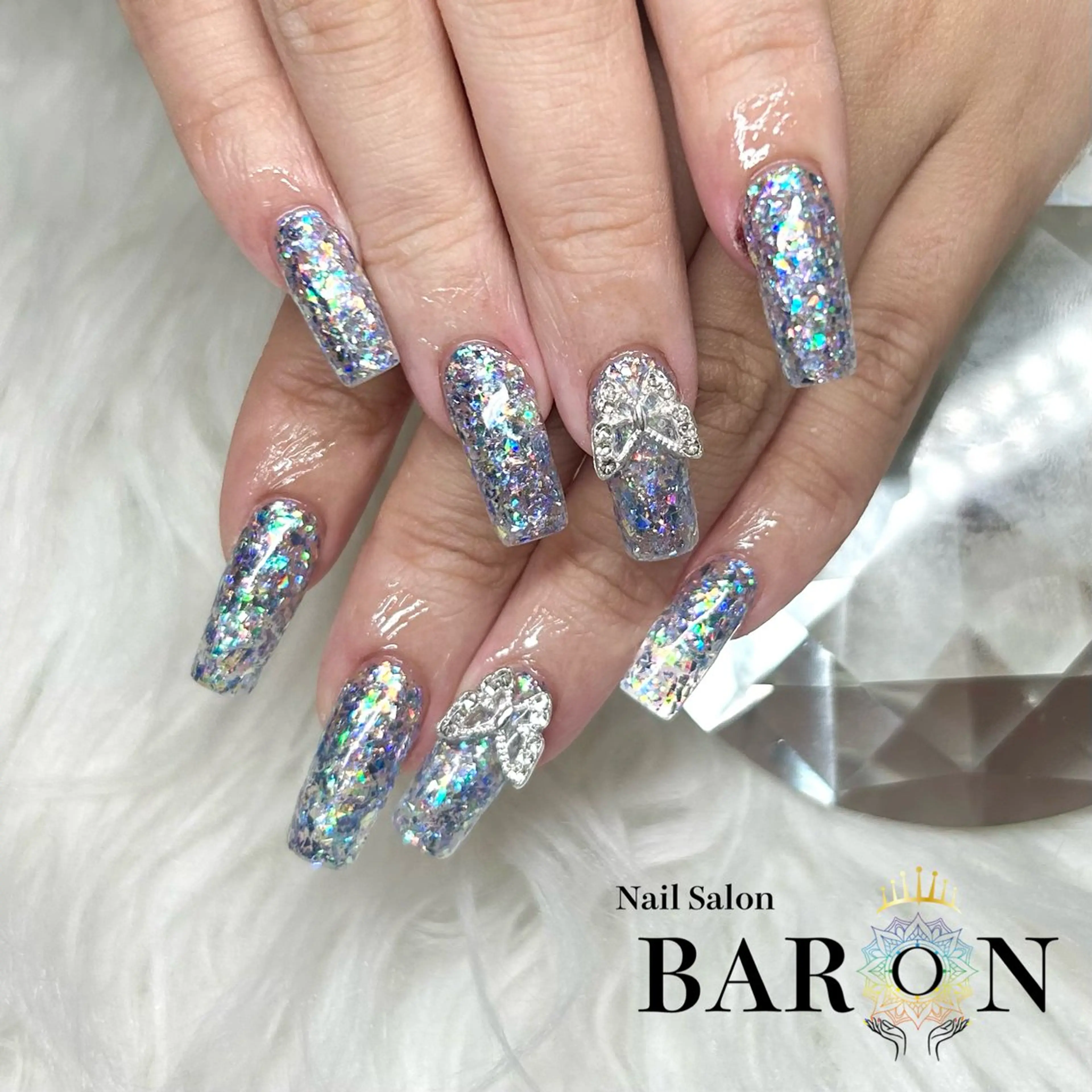 ネイル ラメ(グリッター) ♛︎BARON♛︎ SUMIRE.のネイルデザイン