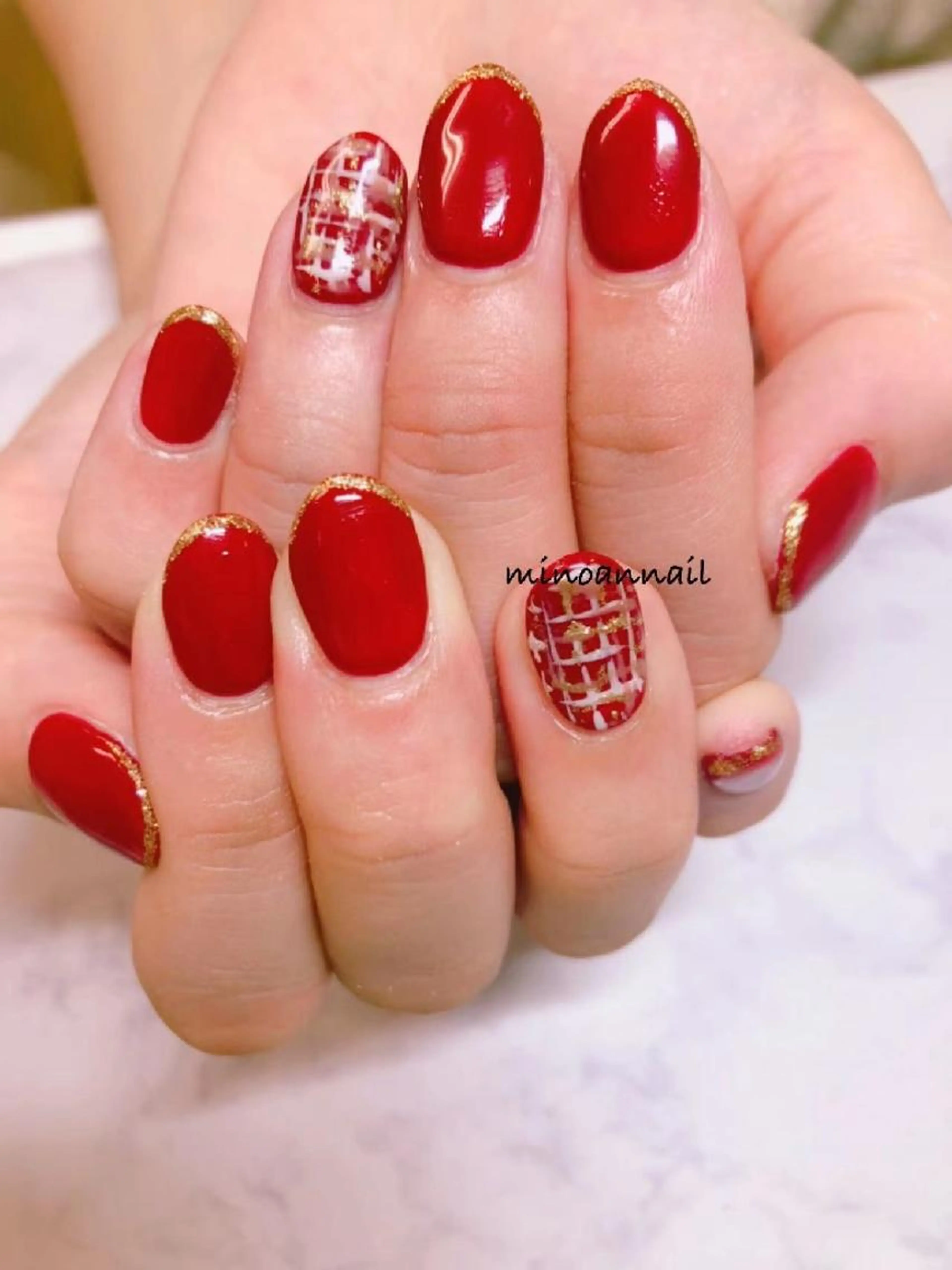 春限定クーポン★アクリルスカルプ長さ出し10本+定額ネイル色変更OKの写真