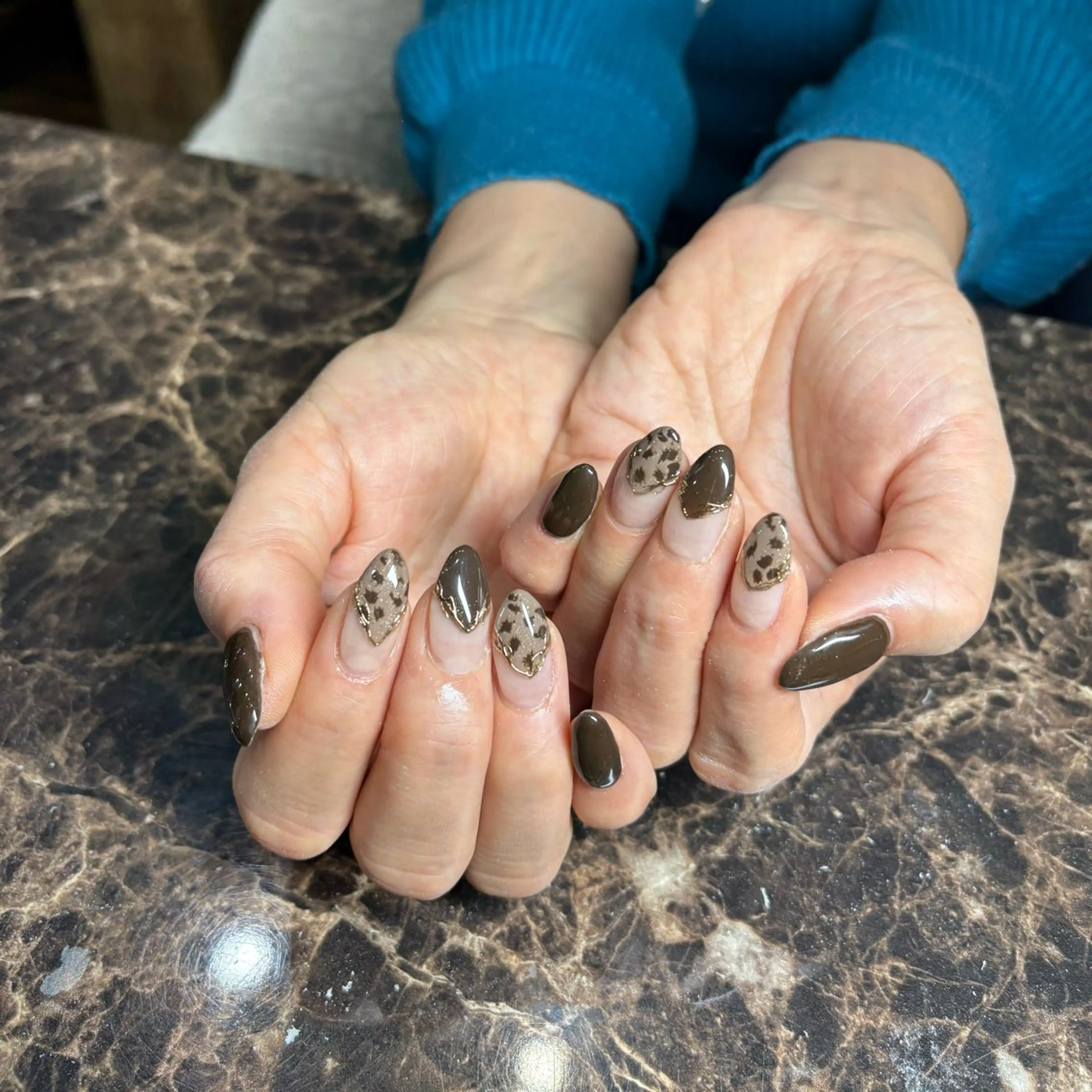 ネイル アニマル柄 ハンドネイル IROHA NAIL 長谷川唯惺のネイルデザイン