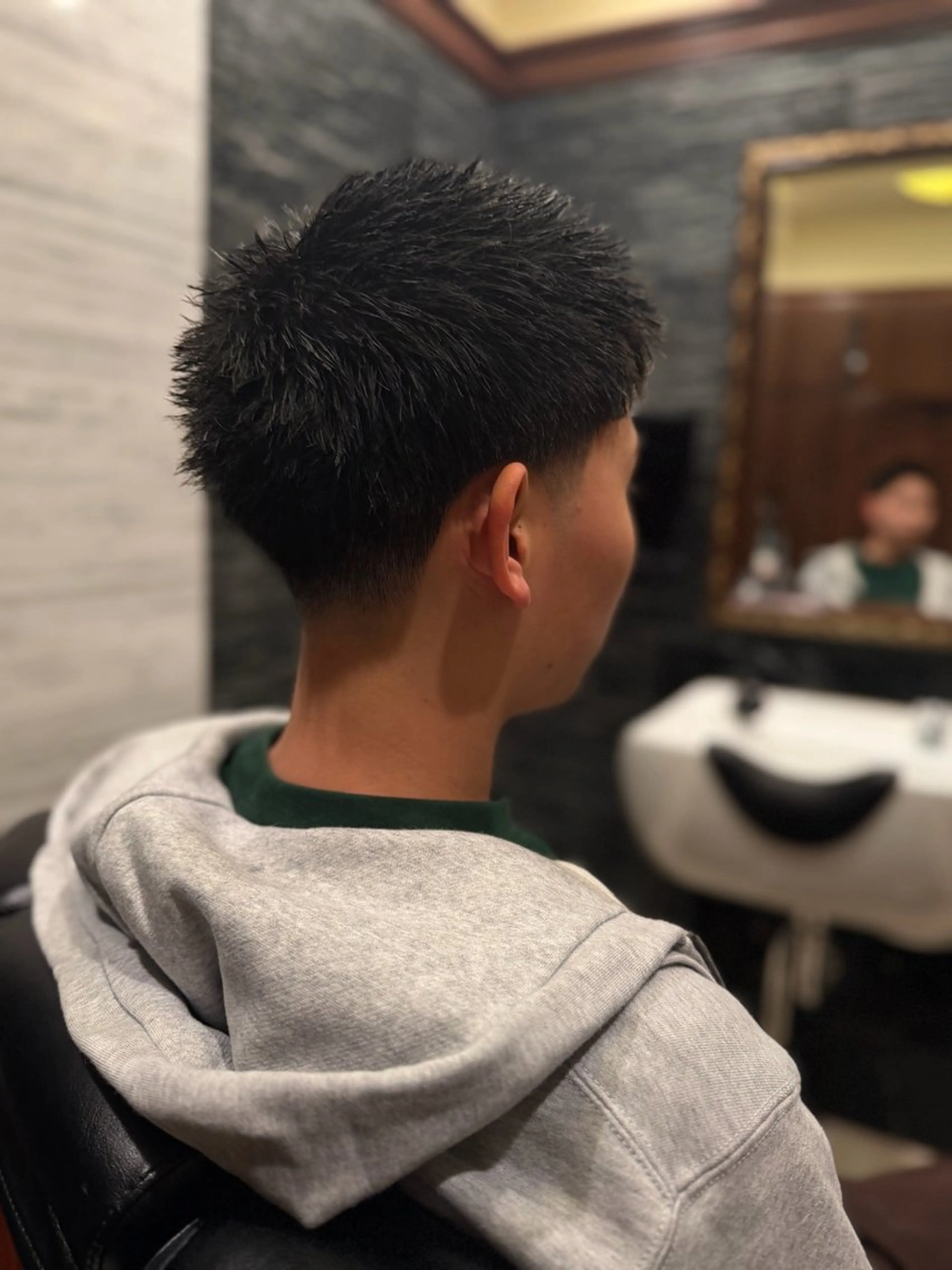 ショート メンズ フェードカット 山田 蓮太のヘアスタイル