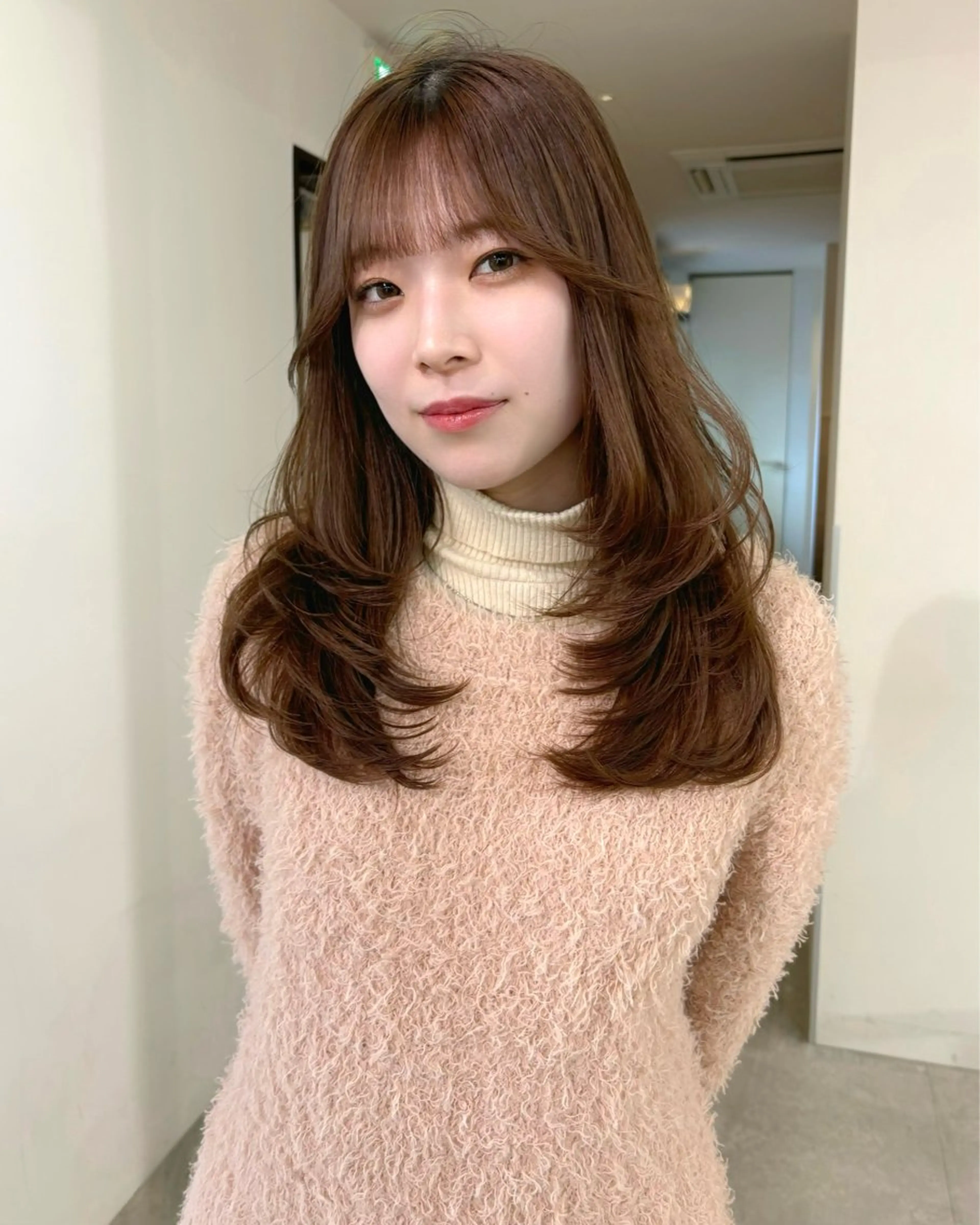 【ガーリーレイヤーカット×盛れる顔まわり＋スタイリングレクチャー🎀🎗️】の写真