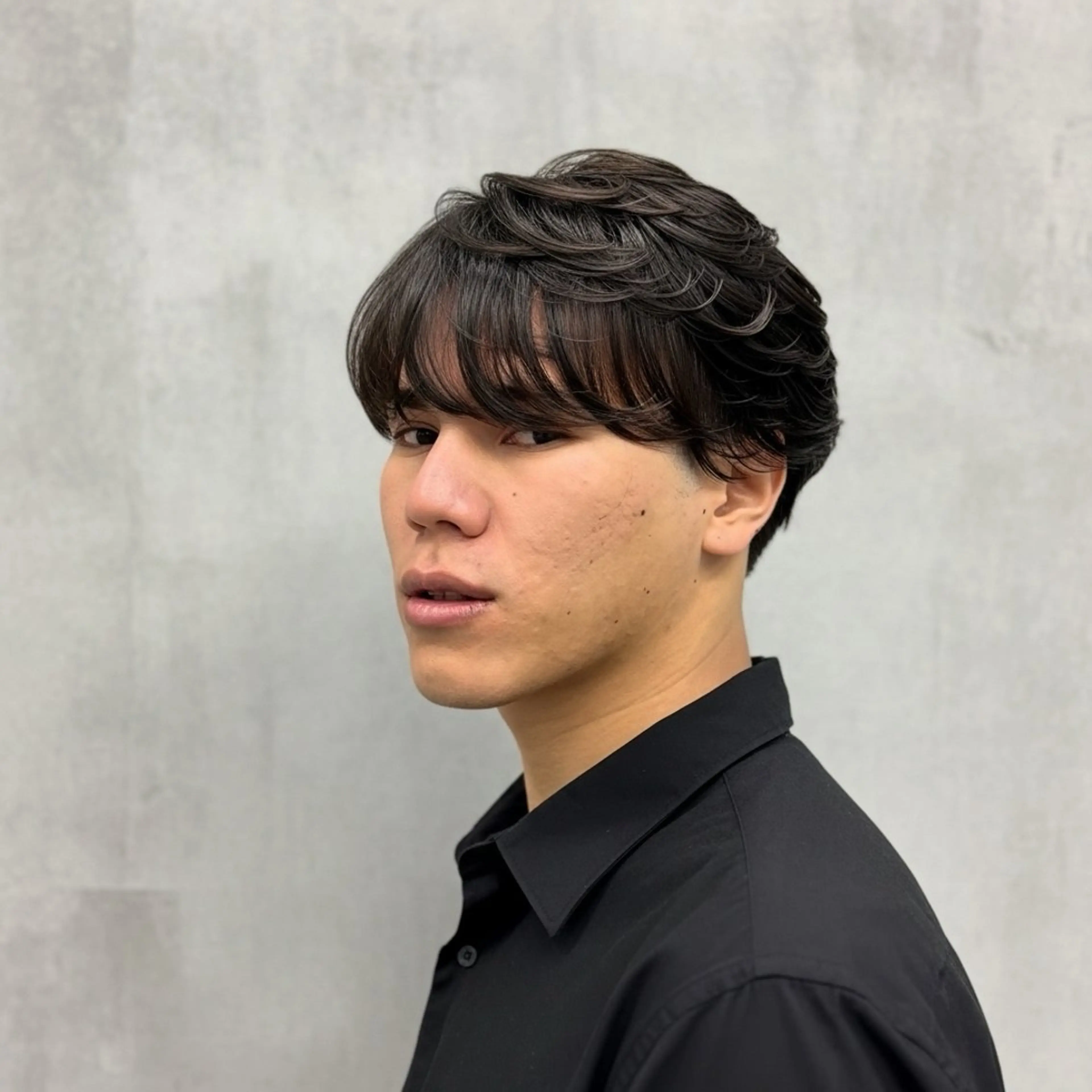 ショート パーマ メンズ マッシュ メンズパーマ シースルーマッシュ くせ毛 小顔カット カット パーマ トリートメント 🔮メンズ縮毛矯正 メンズパーマ💎竹永のヘアスタイル