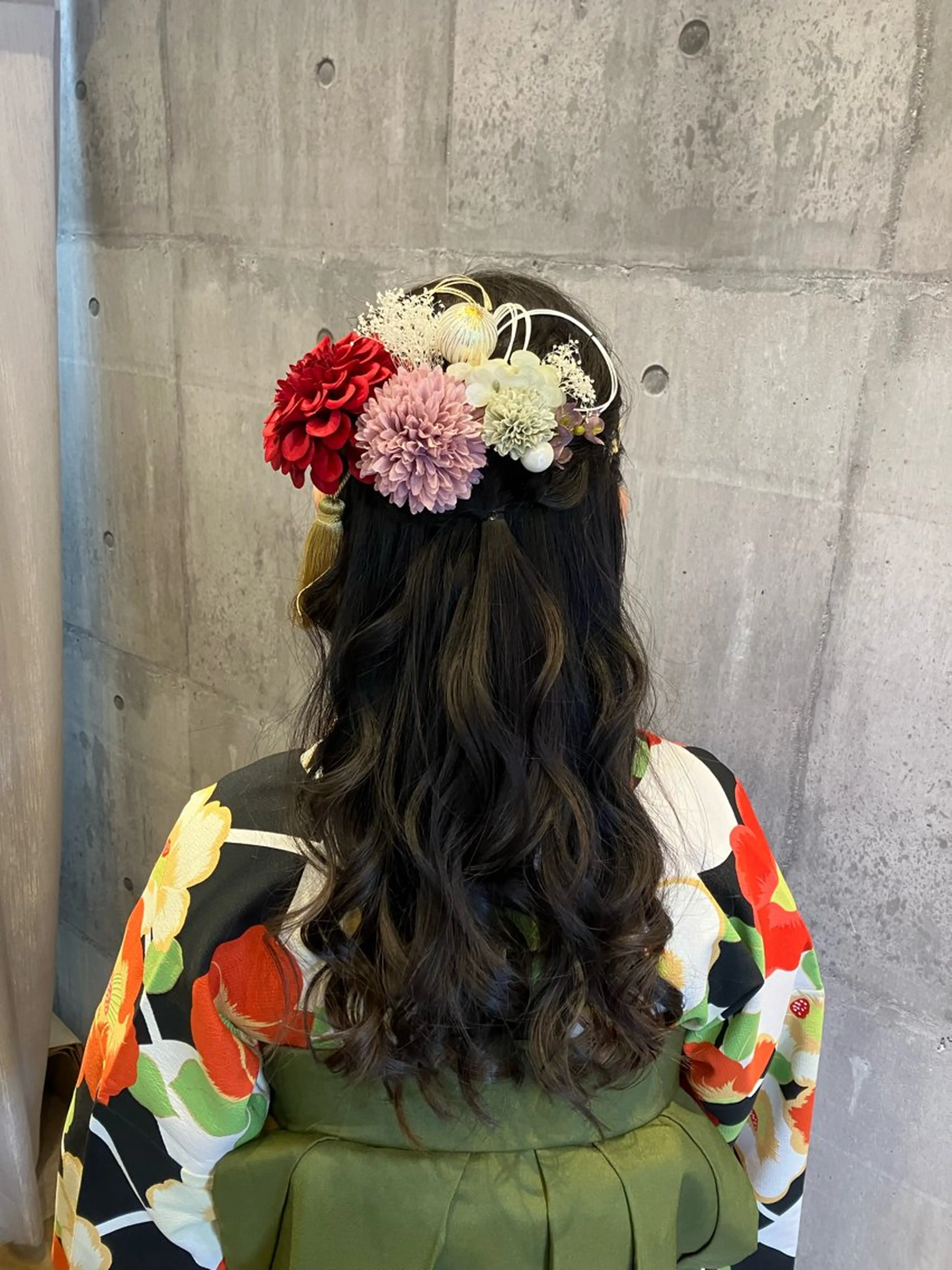 ヘアアレンジ ハーフアップ mai /attraのヘアスタイル