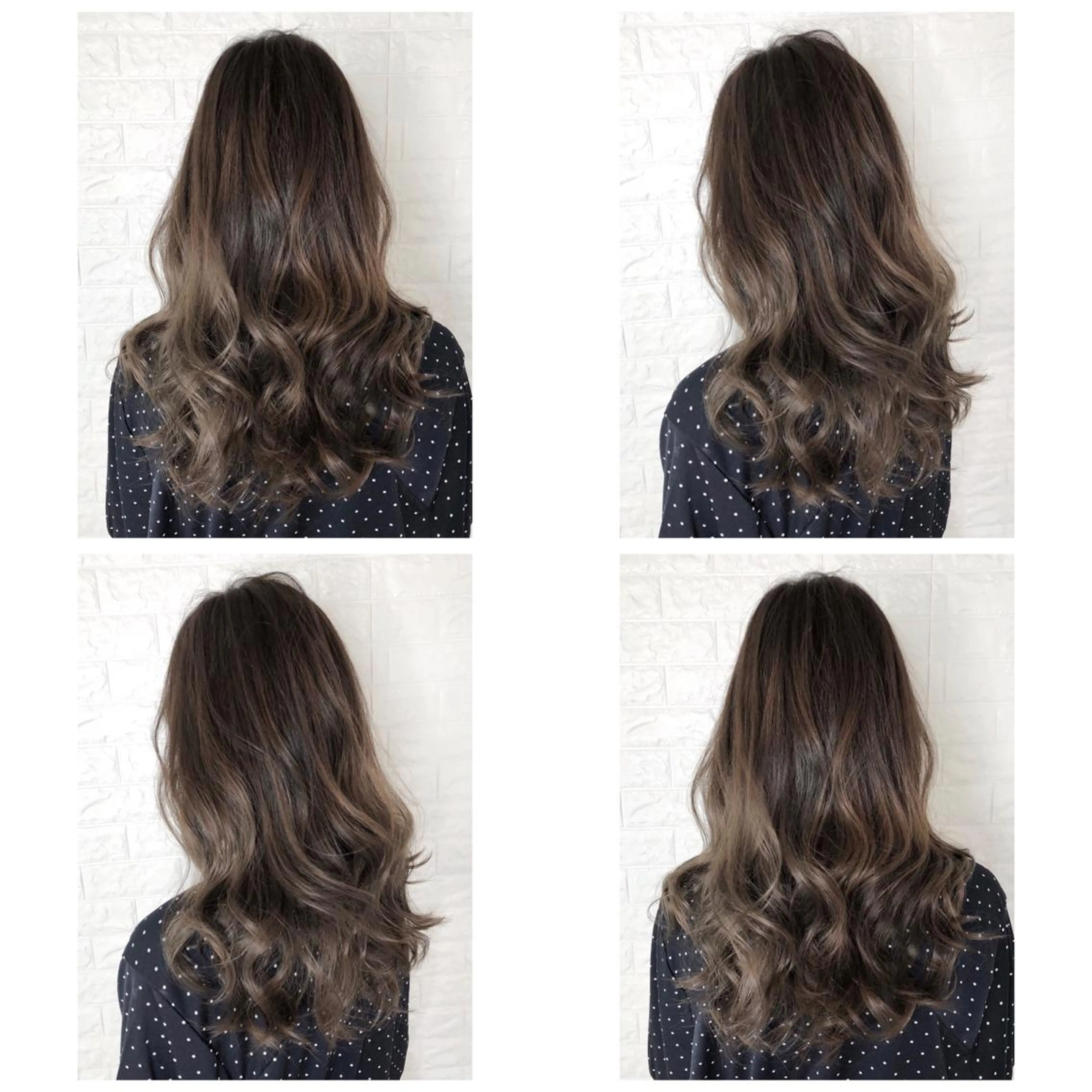 セミロング カラー バレイヤージュ ブリーチ ケアブリーチ グレージュ 外国人風カラー 髪質改善特化KIZU /艶髪研究（京都）のヘアスタイル