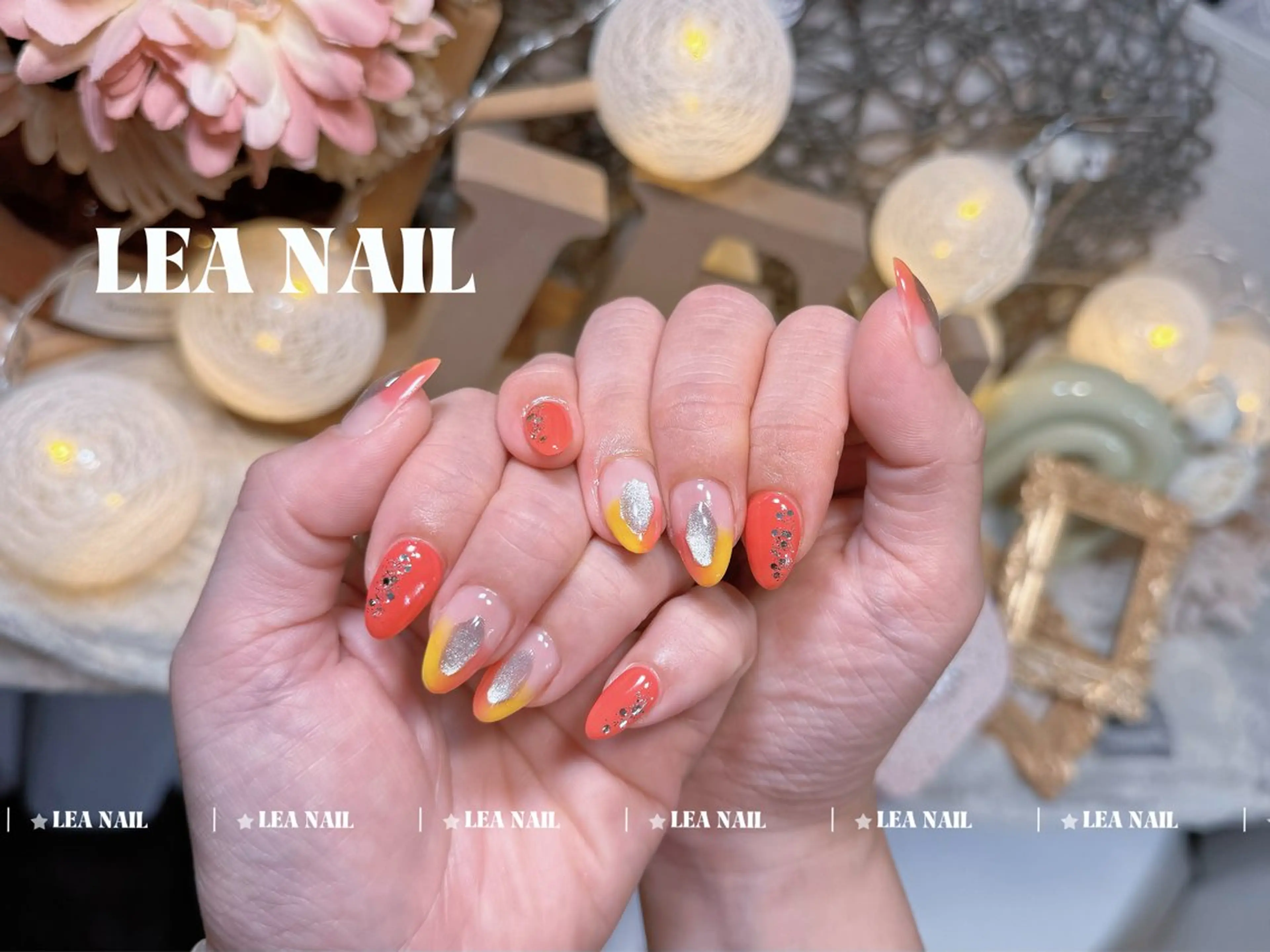 ネイル チークネイル フラッシュネイル フットネイル フレンチネイル ジェルネイル ハンドネイル Luxe Nail Salonのネイルデザイン