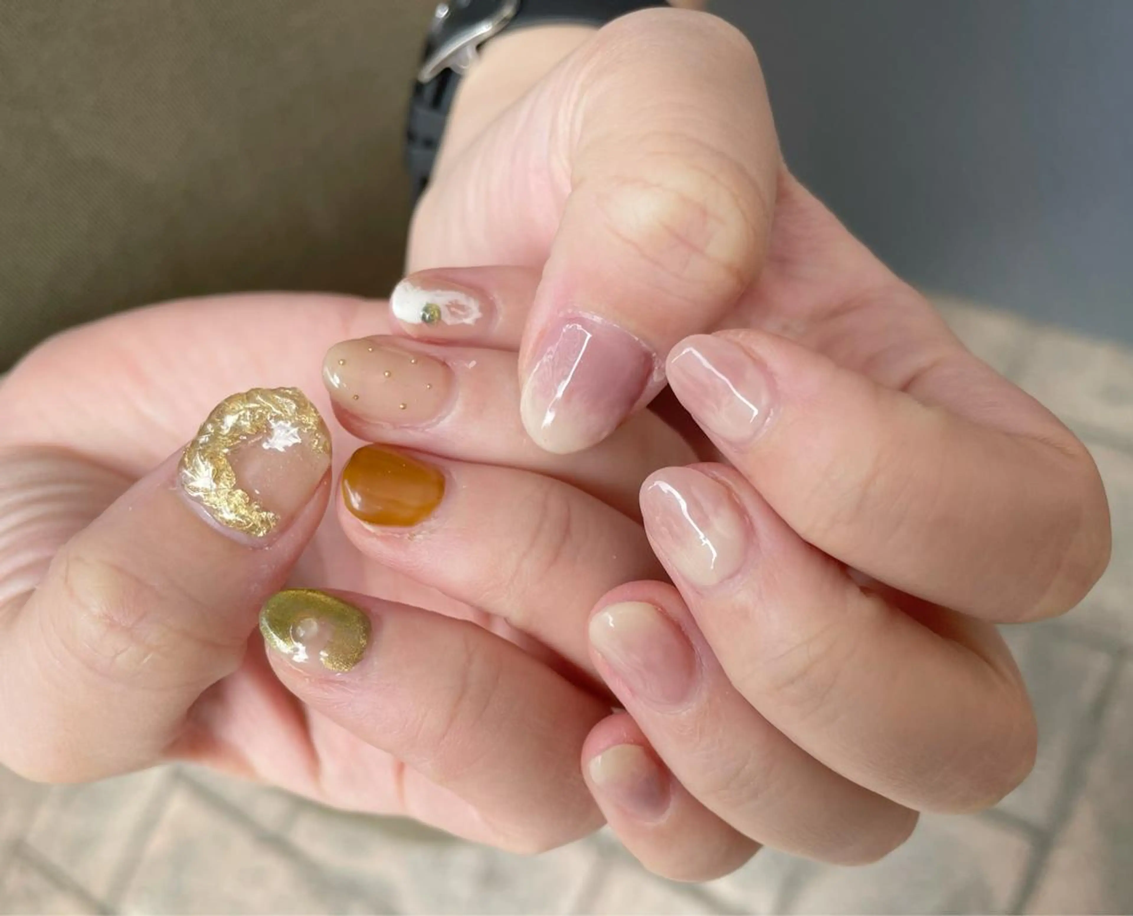 ネイル ニュアンスネイル ハンドネイル ROCCO nailのネイルデザイン