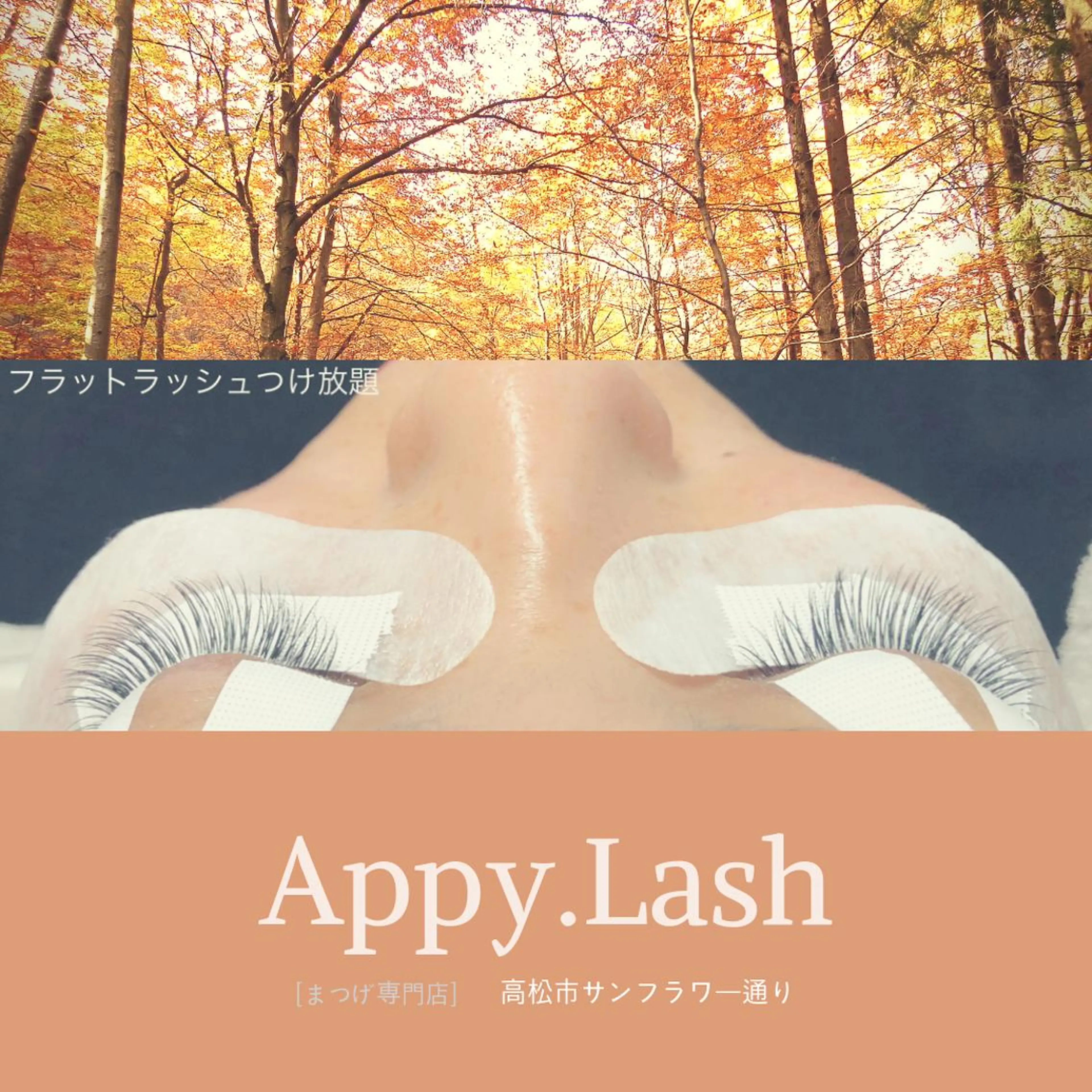 マツエク・マツパ フラットラッシュ パリジェンヌラッシュリフト ボリュームラッシュ まつげと眉の専門店 Appy.Lashのマツエク・マツパデザイン