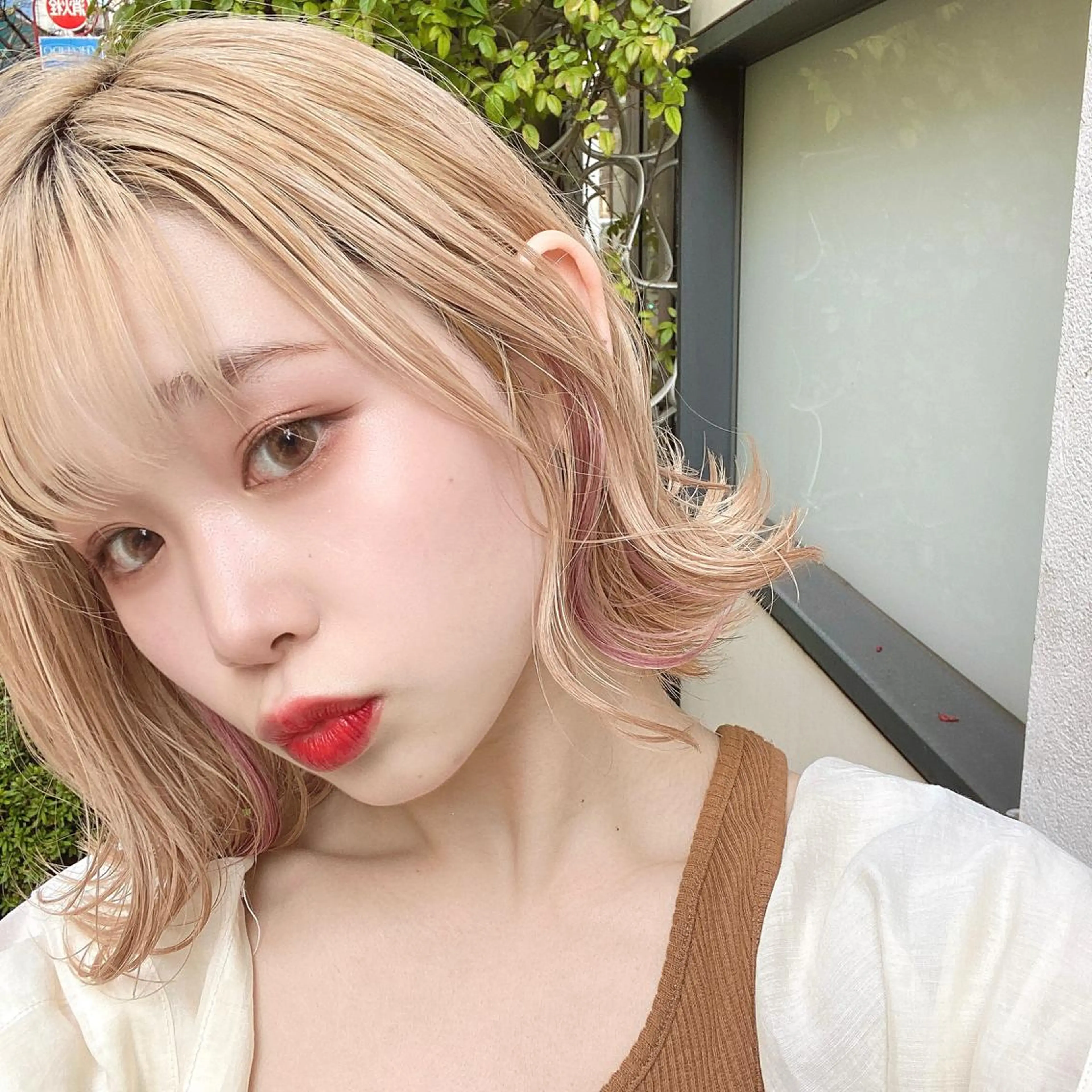 ミディアム カラー ボブ 渋谷/ボブ×髪質改善 輝来のヘアスタイル