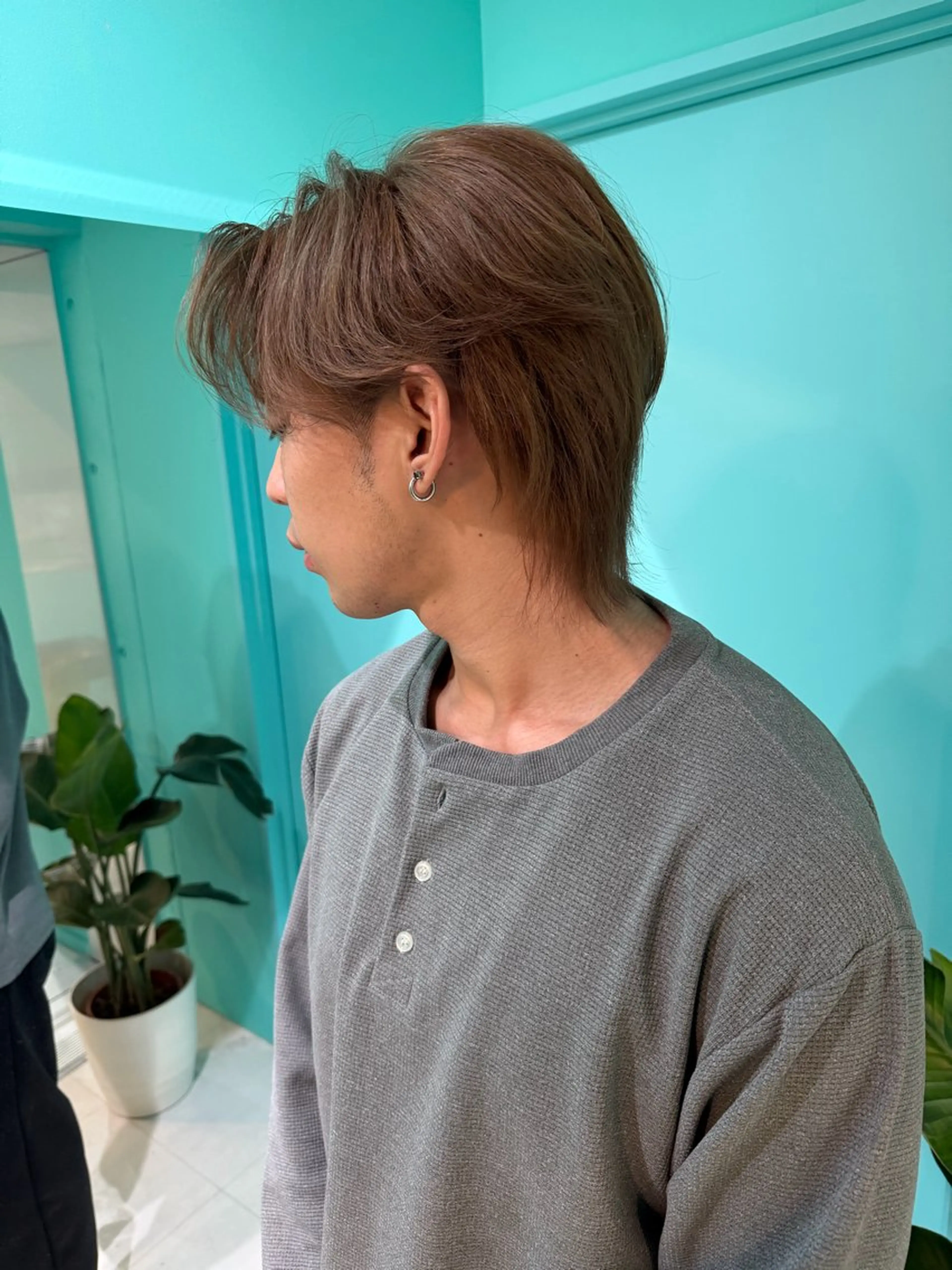 ショート カラー ヘアアレンジ メンズ メンズブリーチ センターパート メンズウルフカット ブリーチ ダブルカラー カット ヘアカラー 🫧ショート/ボブ 池袋西口・泡渕✂️のヘアスタイル