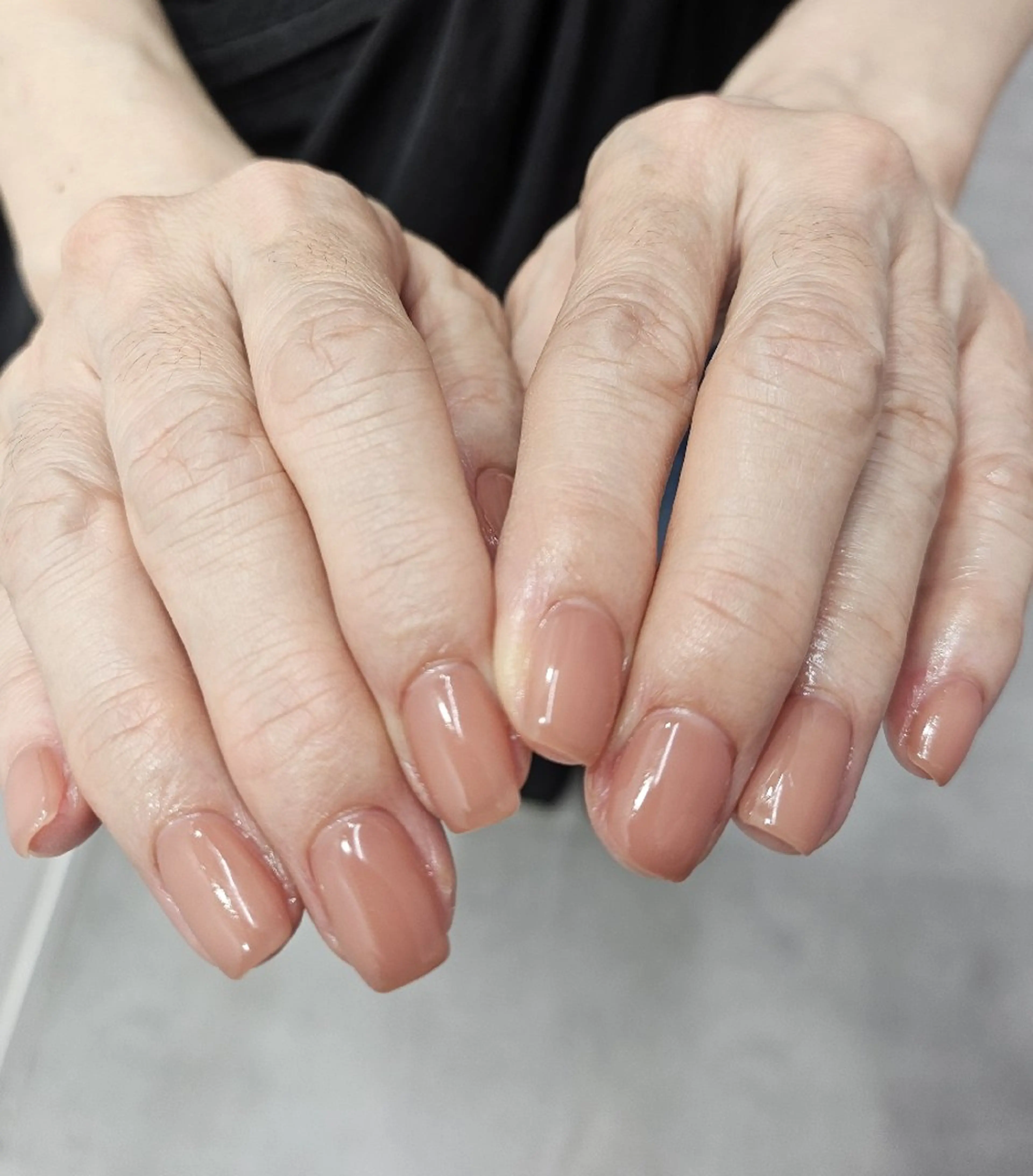 ネイル ジェルネイル オフィスネイル ワンカラーネイル パラジェル シンプルネイル ハンドネイル puku nail 🌼kazu🌼のネイルデザイン