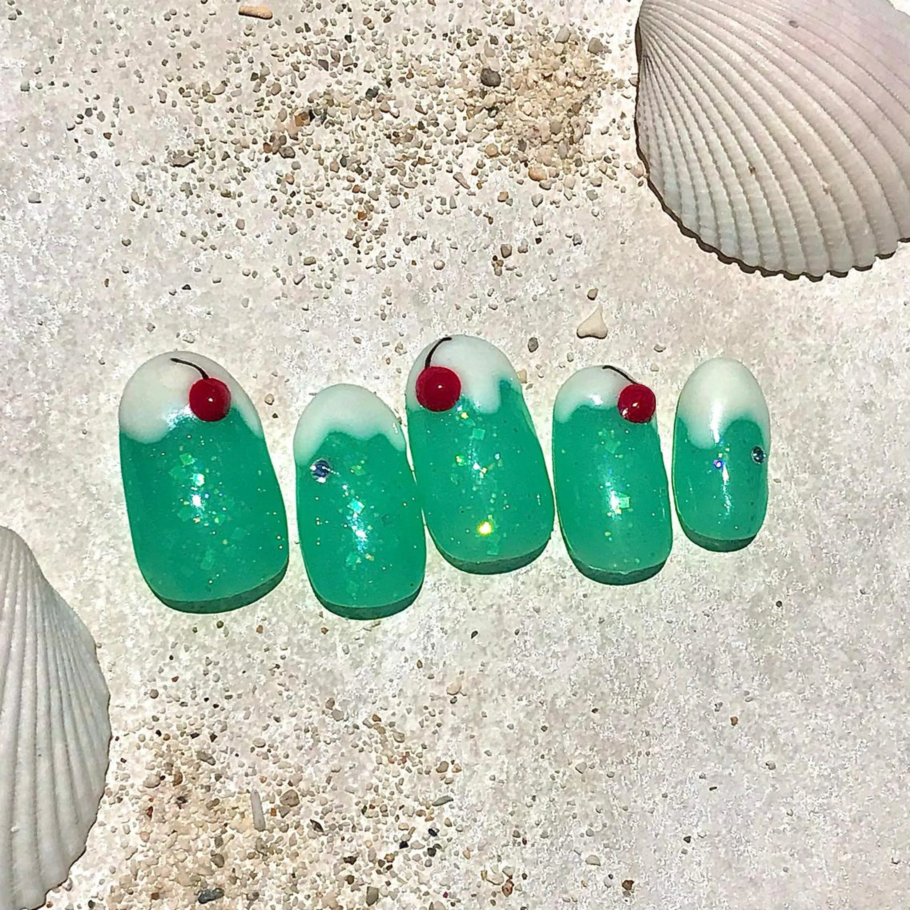 ネイル 夏ネイル ハンドネイル フットネイル Para Sol nail　Maoのネイルデザイン