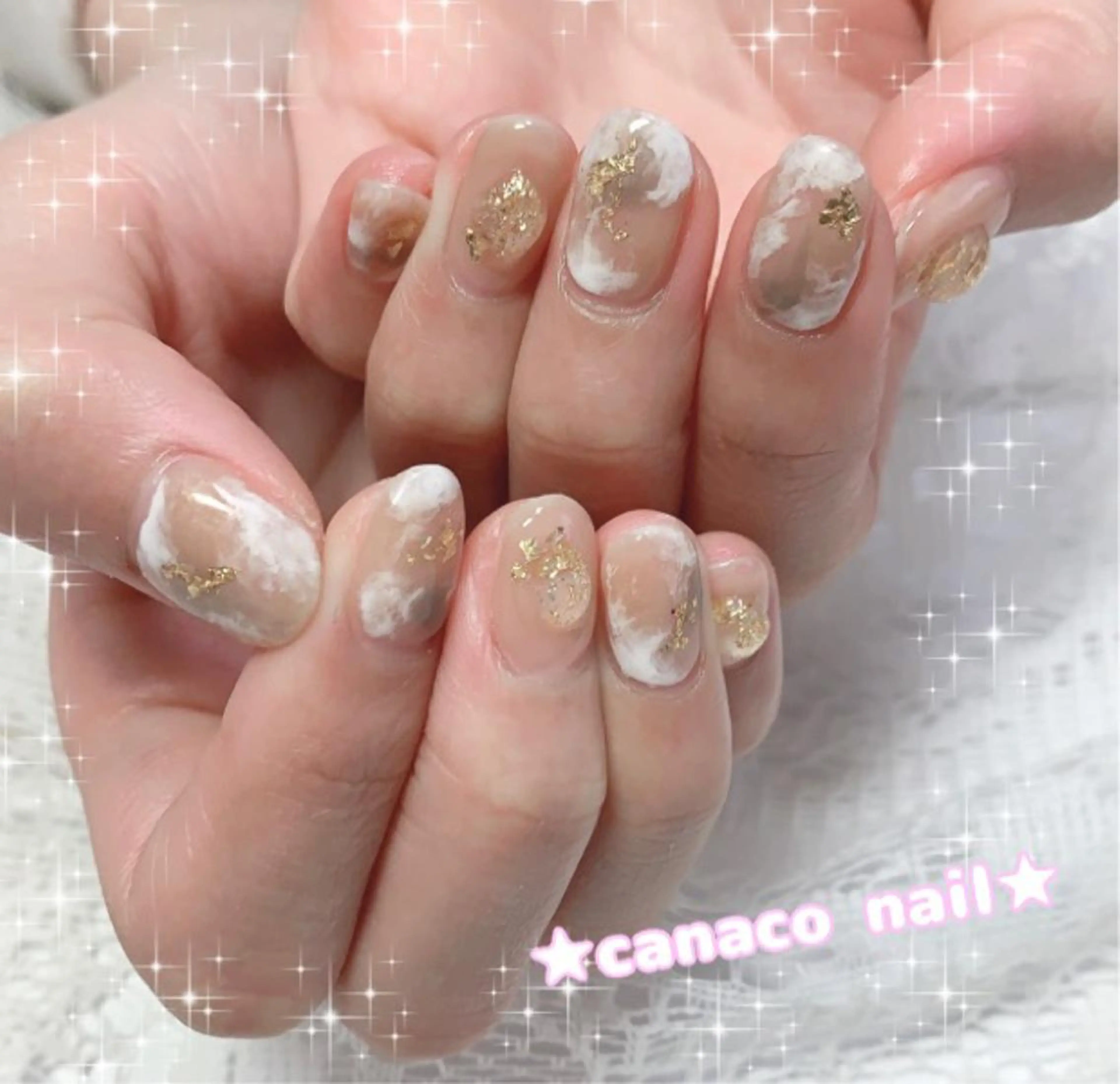 ネイル ニュアンスネイル ハンドネイル ハンドケア ベテランネイル cnc nailのネイルデザイン