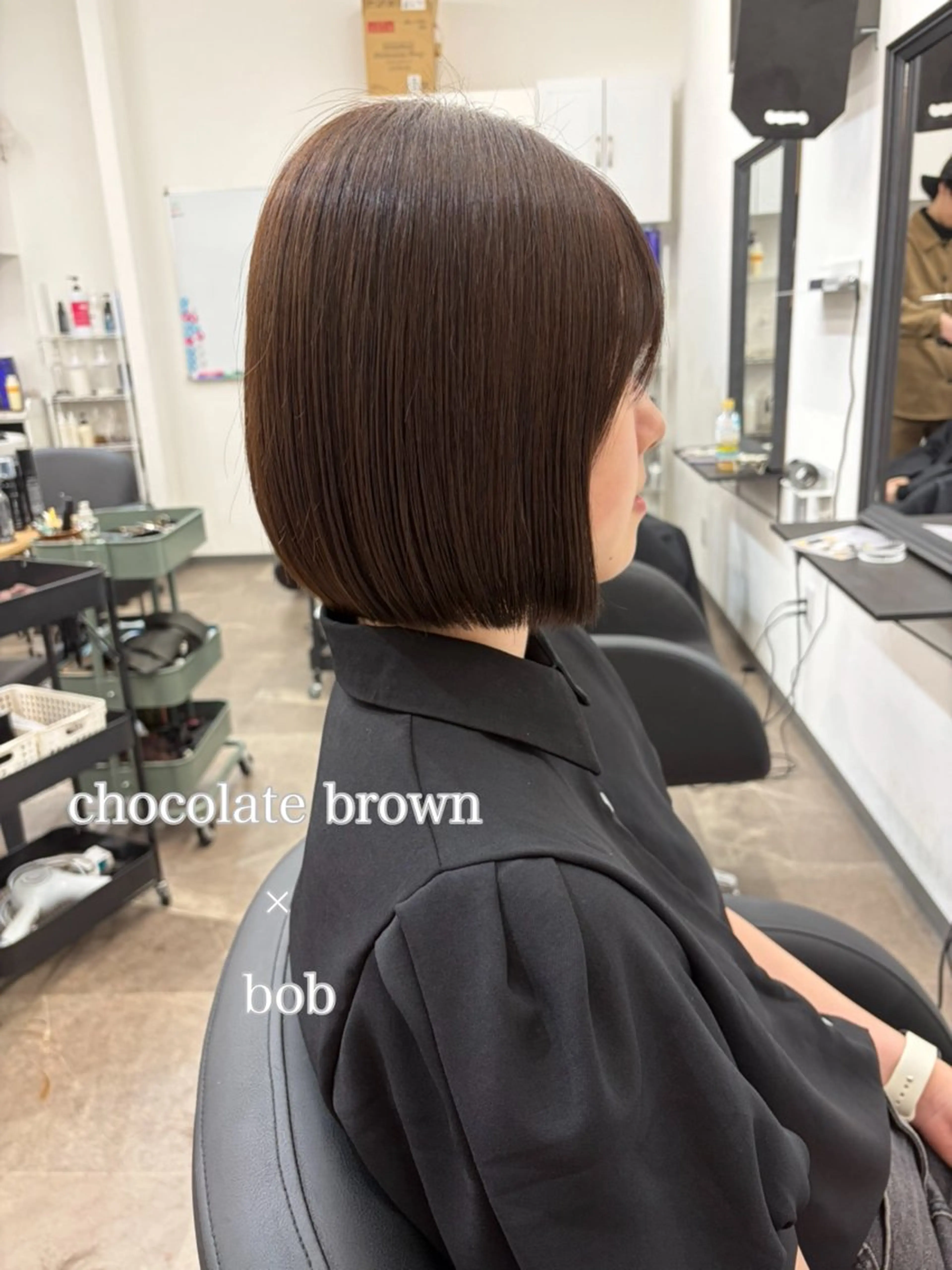 ショート カット ヘアカラー トリートメント 🫧艶髪レイヤー/韓 国ボブ💎石川遥💎のヘアスタイル