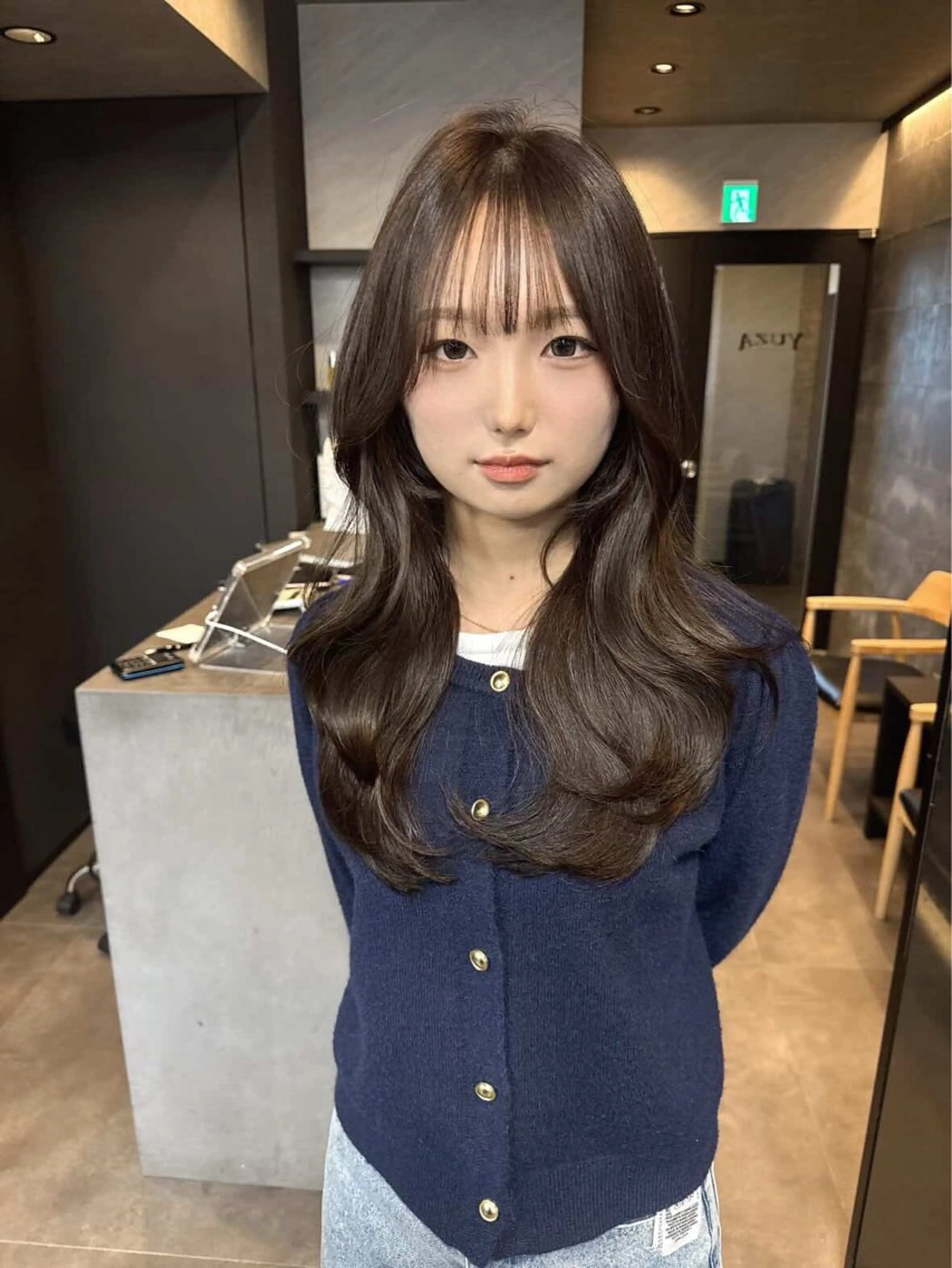ロング カラー ヘアアレンジ トリートメント 韓国ヘア指名率 No. 1小堀京介のヘアスタイル
