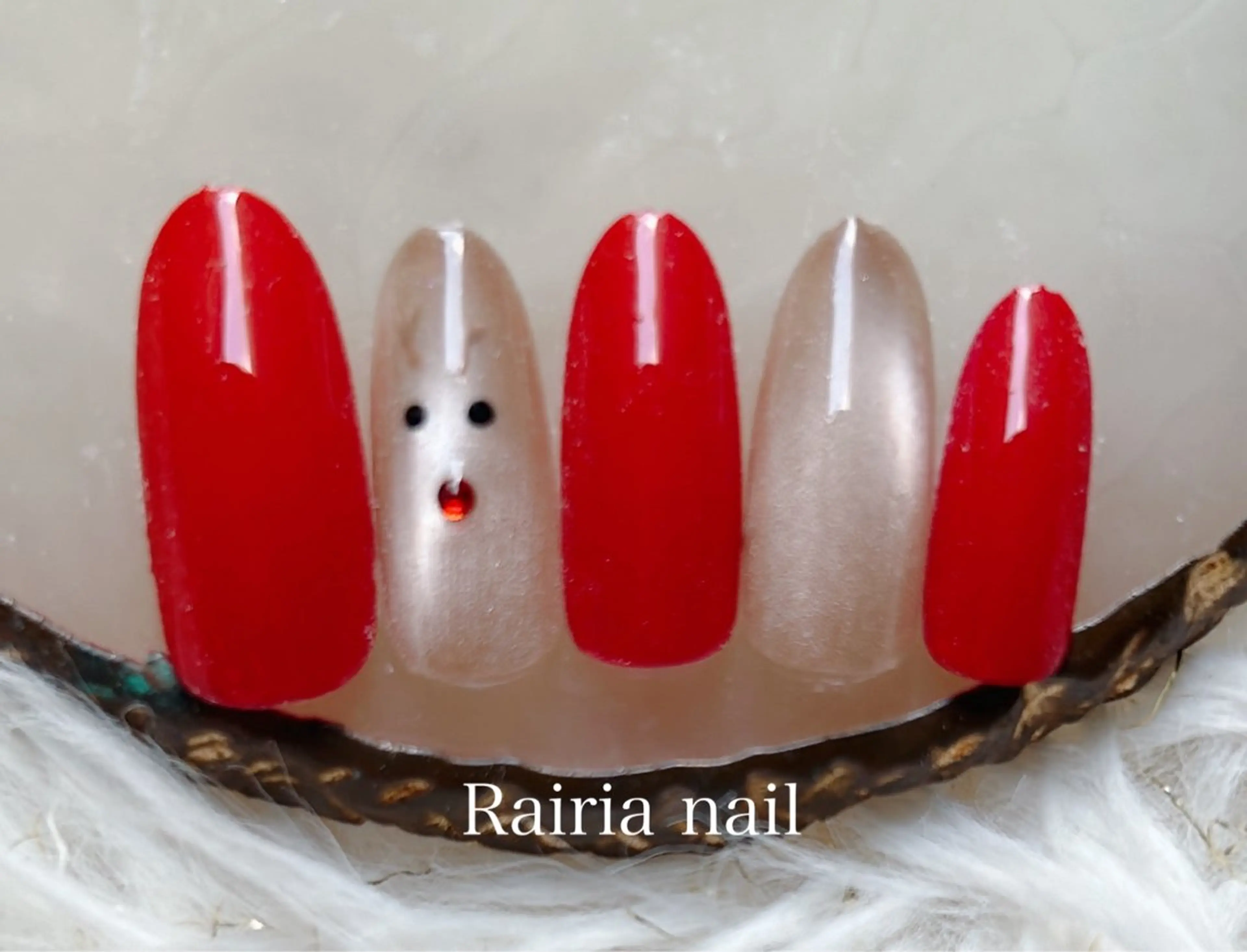 ネイル アートネイル ジェルネイル 持ち込み ニュアンスネイル パラジェル Rairia nail本八幡店のネイルデザイン