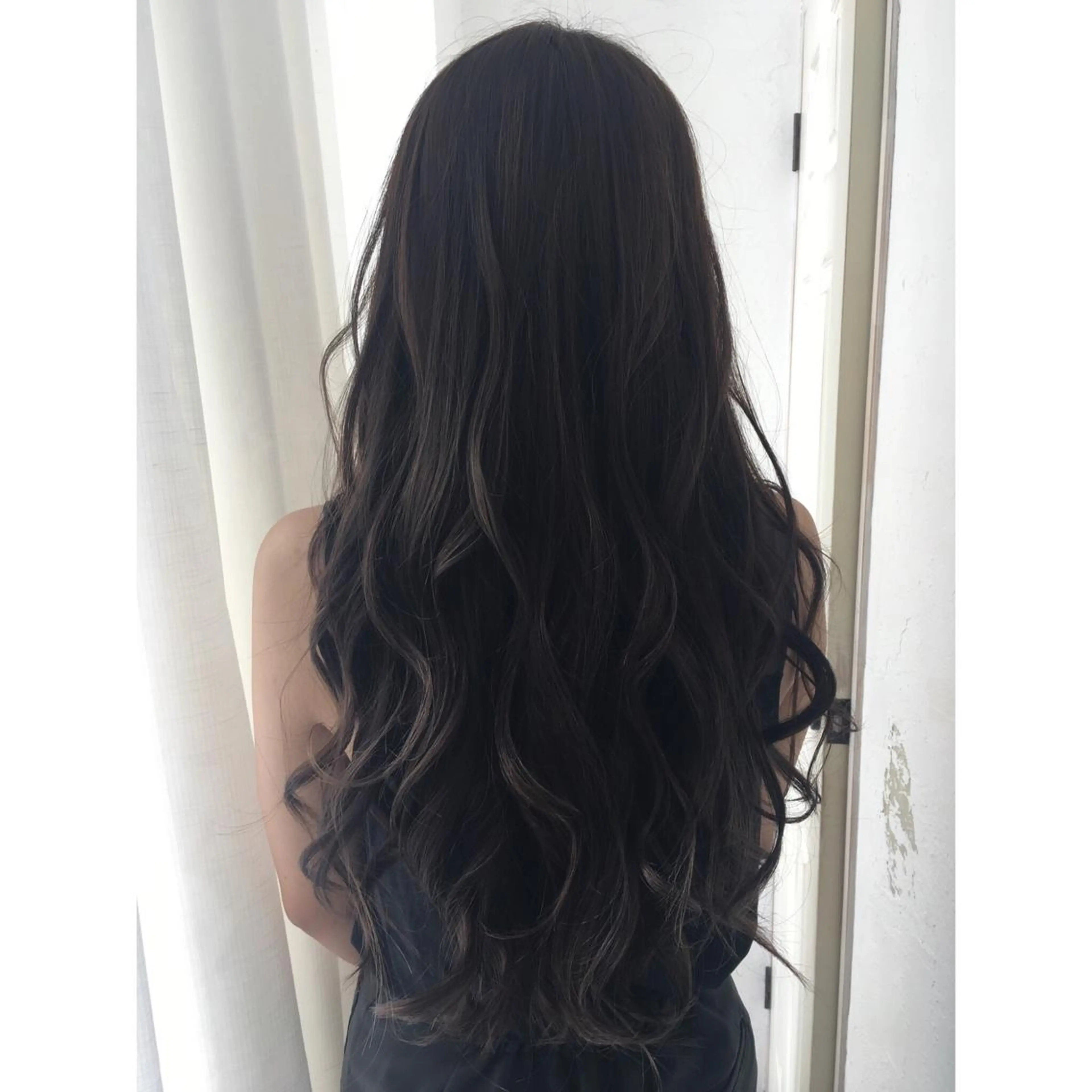 ロング カラー カット ヘアカラー fio マナミのヘアスタイル